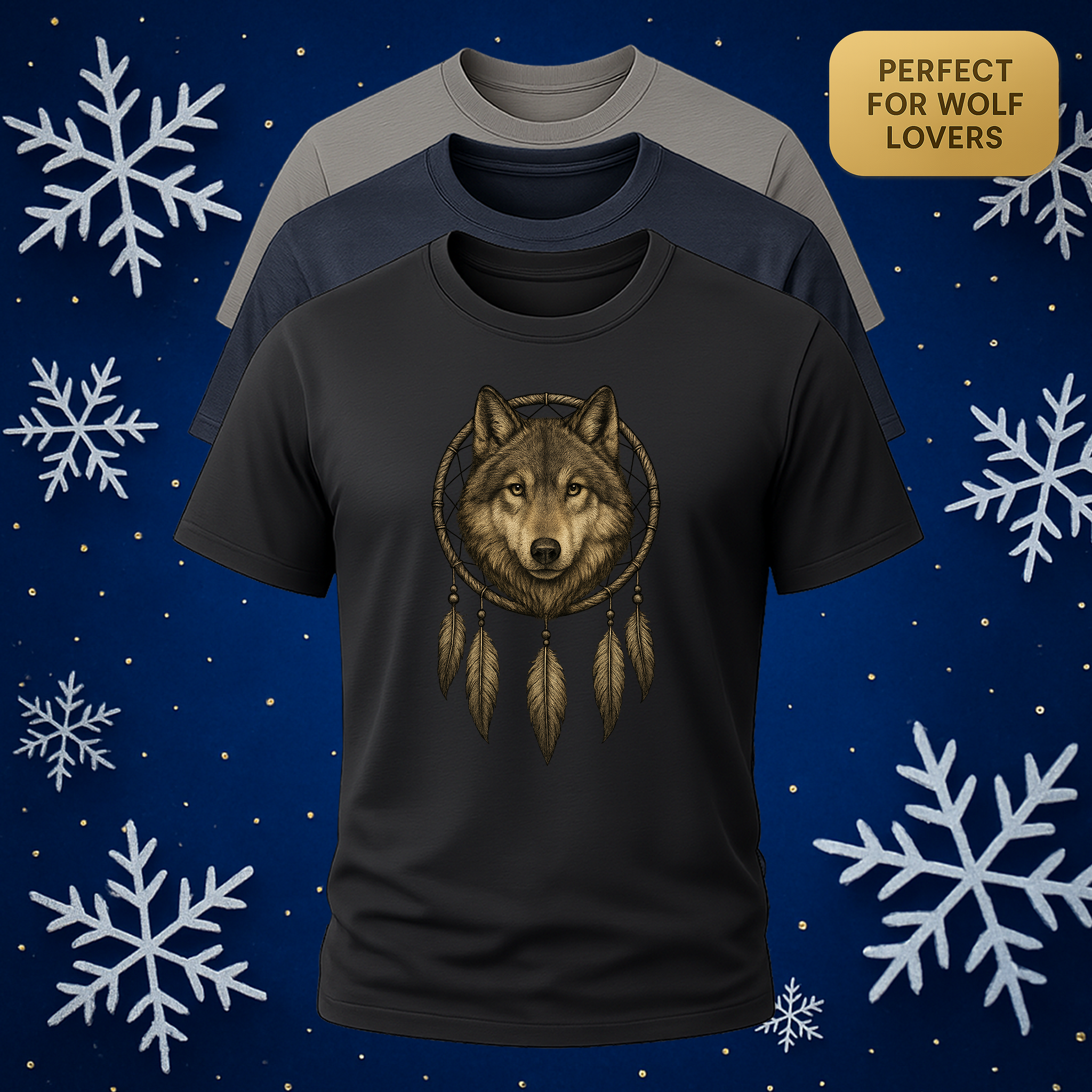 Wolf Dream Catcher Tee product thumbnail image Wolf Dream Catcher Tee product thumbnail image