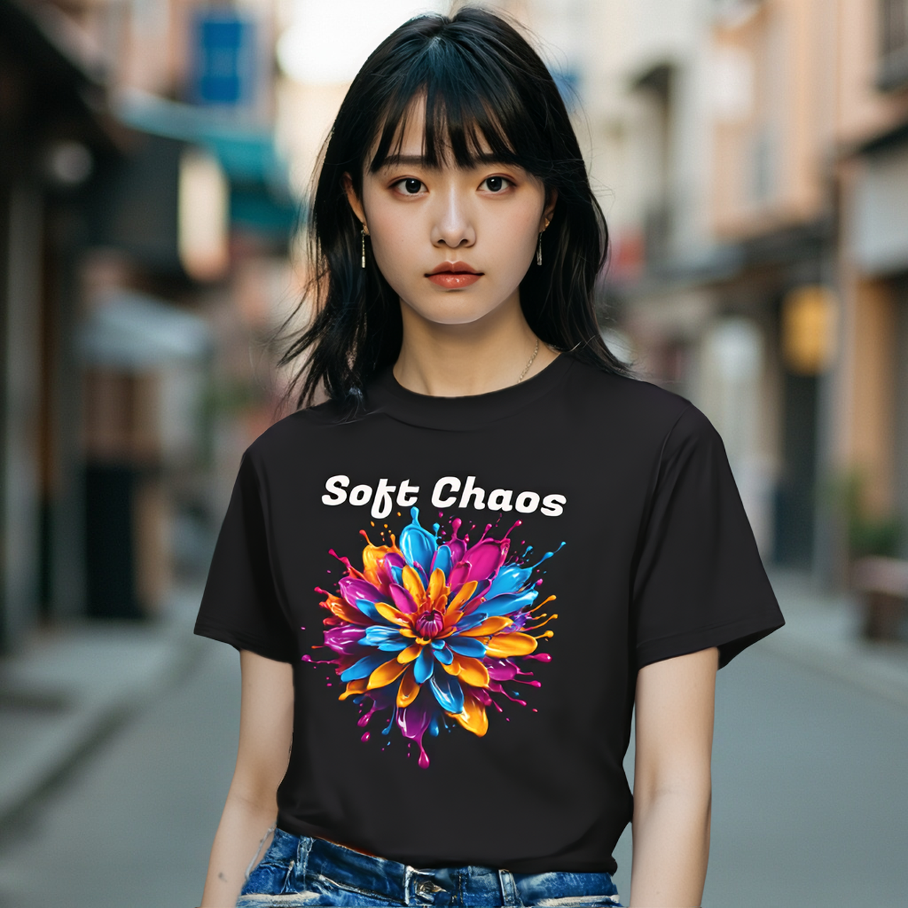 Soft Chaos Aesthetic Tee by Roger Sampson product thumbnail image Soft Chaos Aesthetic Tee by Roger Sampson product thumbnail image