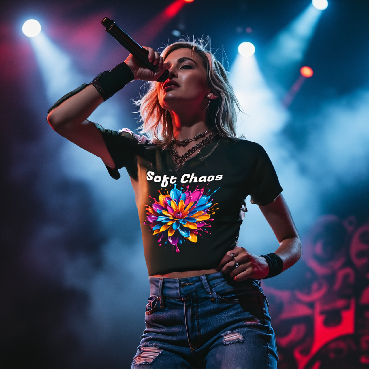 Soft Chaos Aesthetic Tee by Roger Sampson 