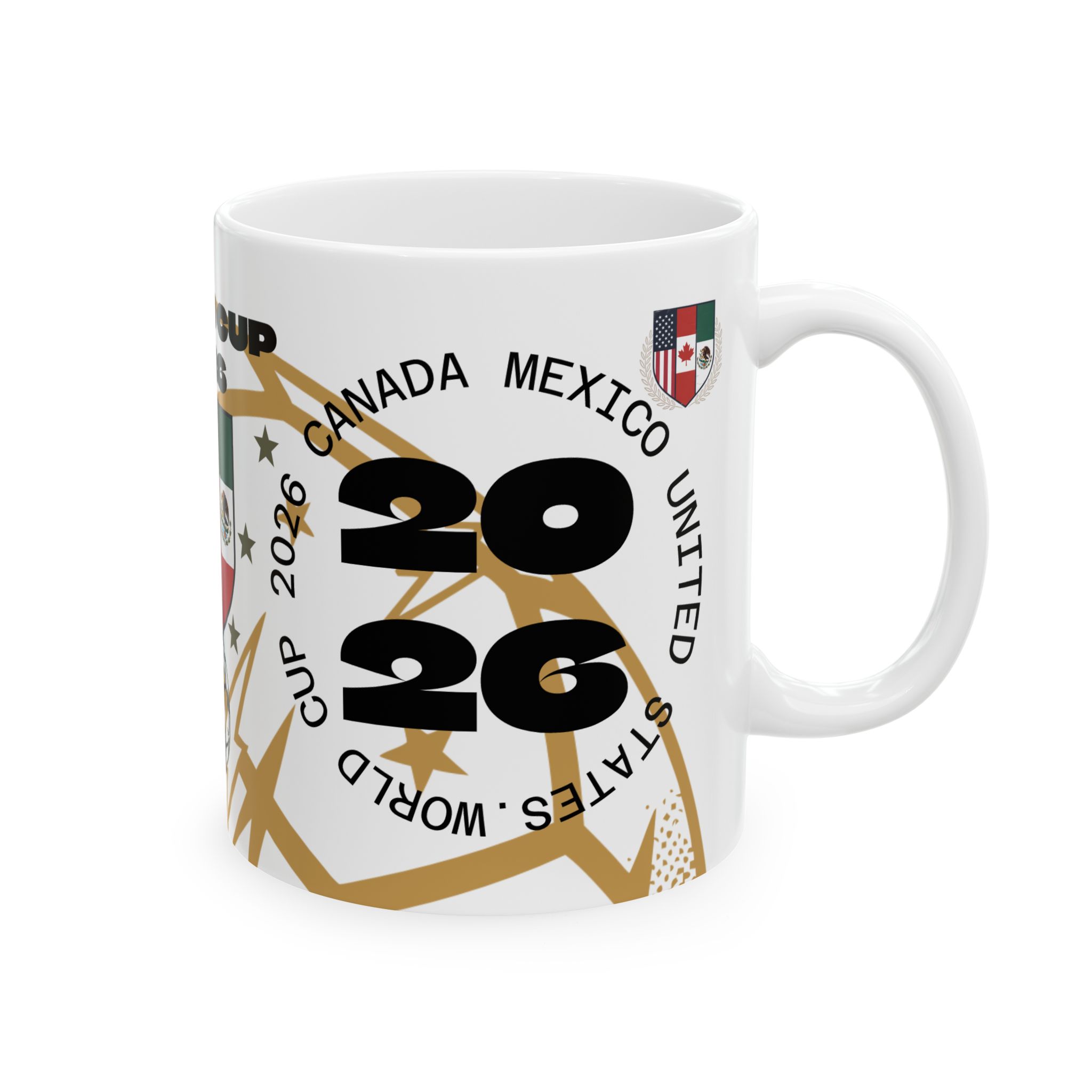 World Cup 2026 Soccer Mug – USA Canada Mexico Fan Ceramic Coffee Cup product thumbnail image