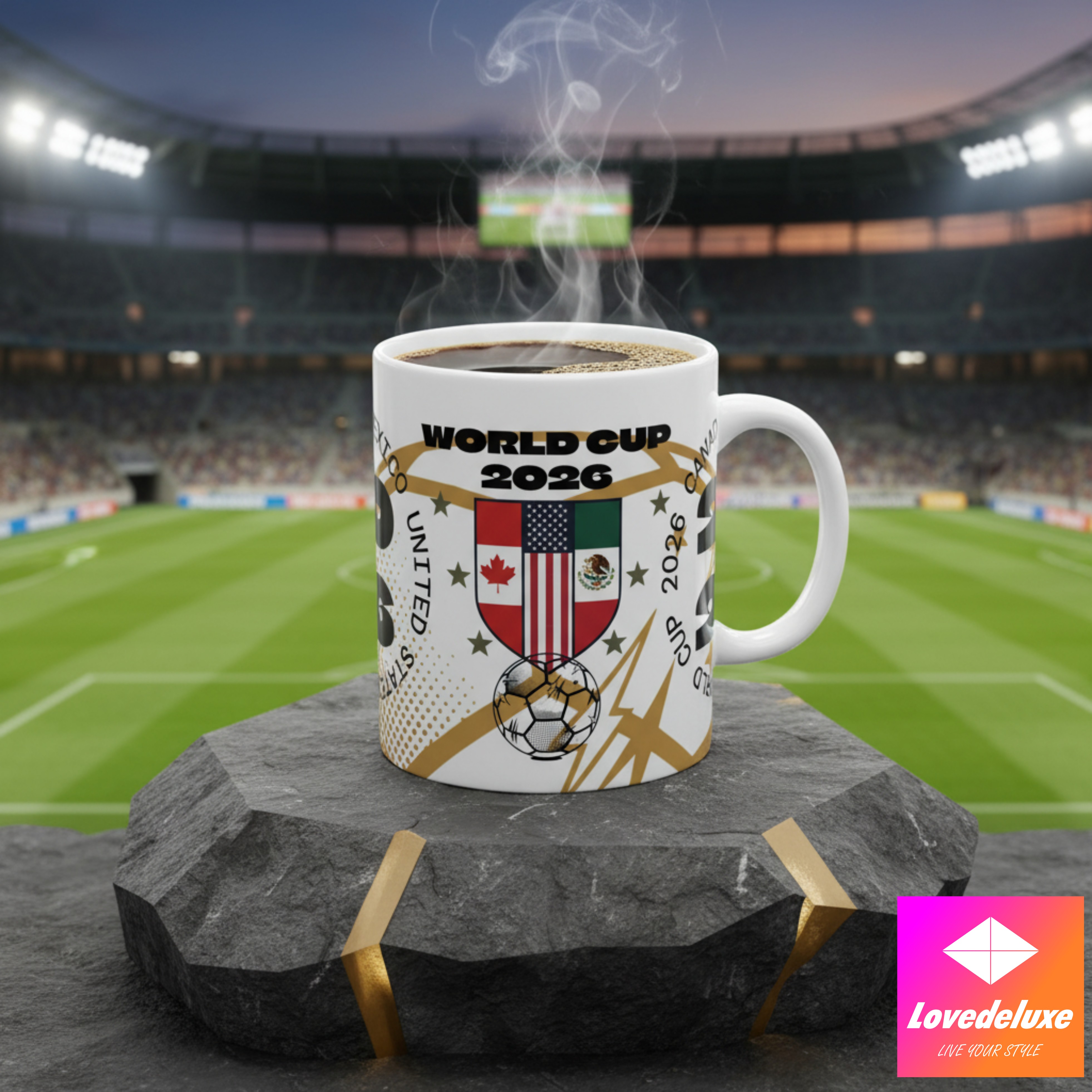 World Cup 2026 Soccer Mug – USA Canada Mexico Fan Ceramic Coffee Cup product thumbnail image