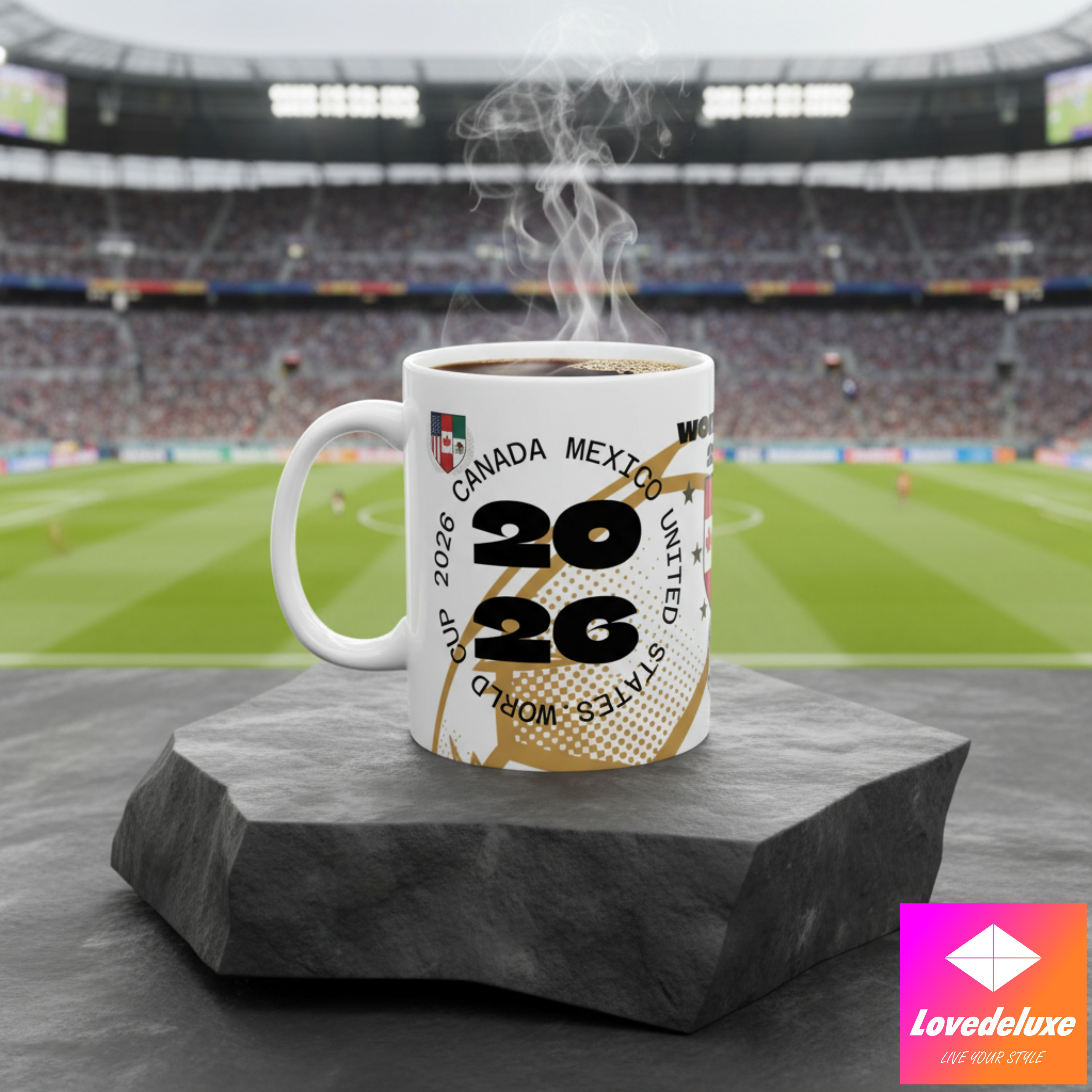 World Cup 2026 Soccer Mug – USA Canada Mexico Fan Ceramic Coffee Cup product thumbnail image