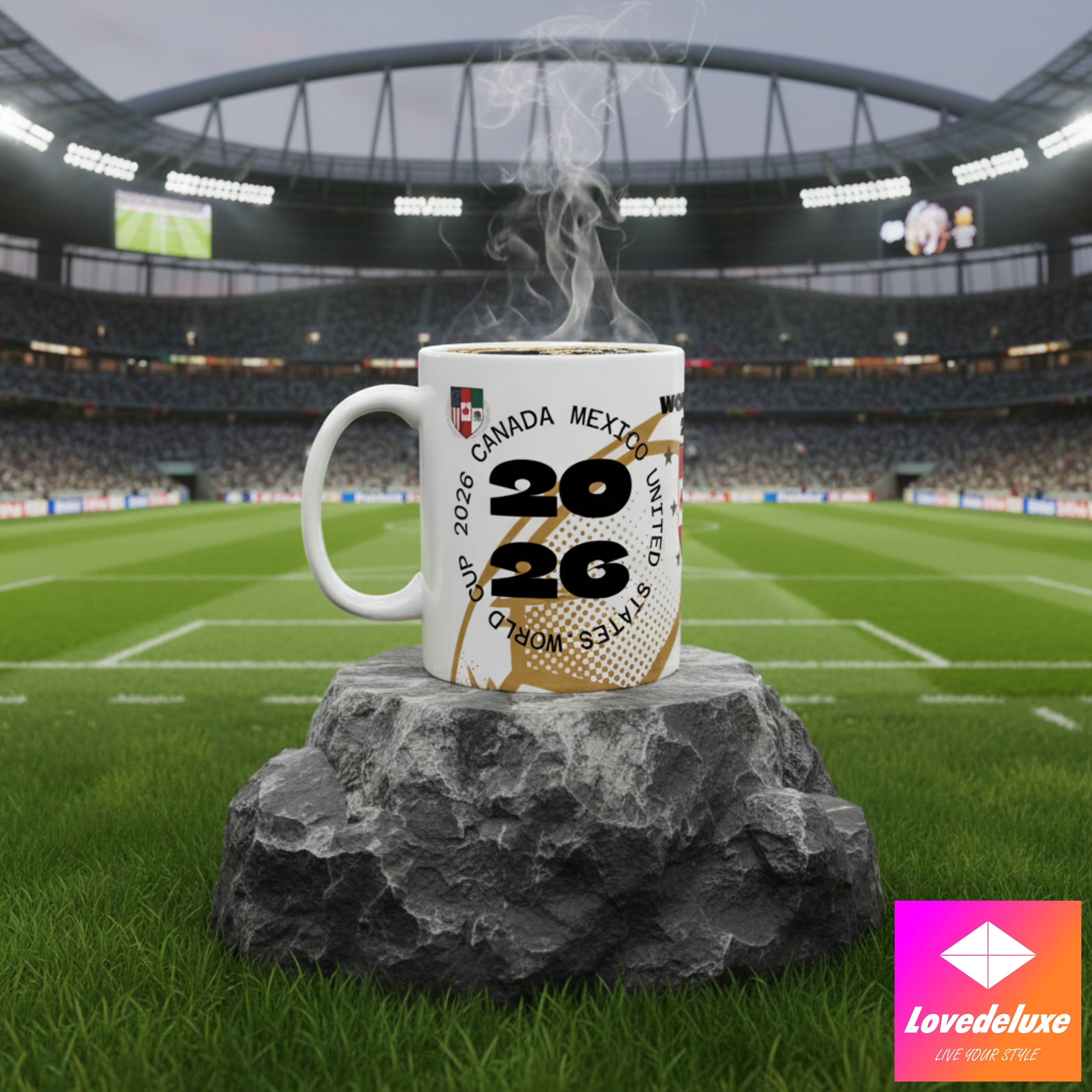 World Cup 2026 Soccer Mug – USA Canada Mexico Fan Ceramic Coffee Cup product thumbnail image