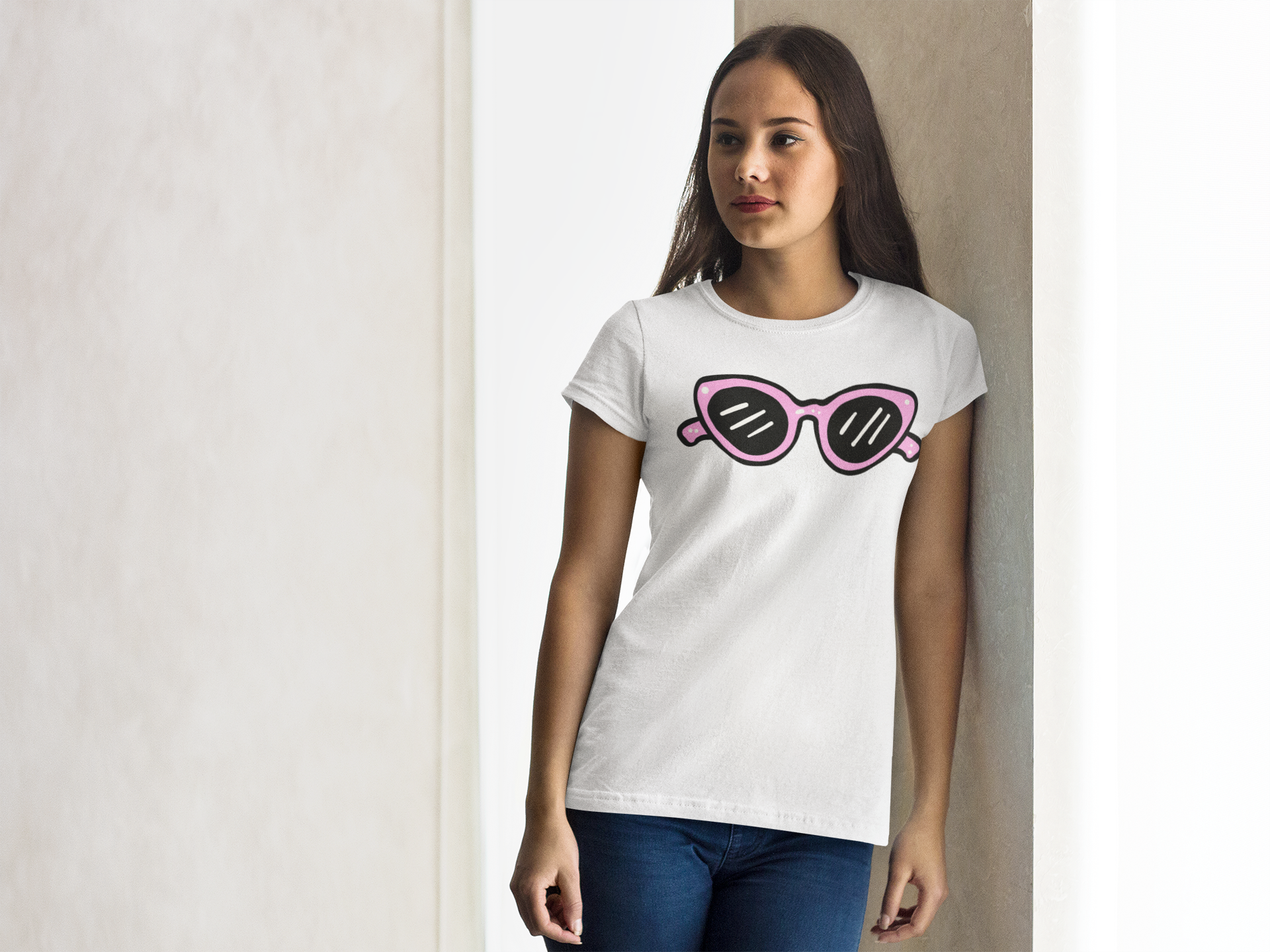 Kids T-Shirt — Cute Pink Sunglasses Graphic Tee for Girls &amp; Boys product thumbnail image
