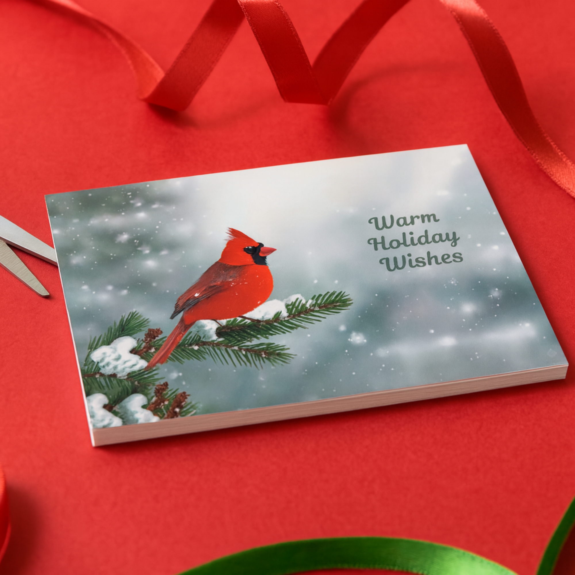 Warm Holiday Wishes Cardinal Christmas Card Winter Bird Greeting Card Snowy Cardinal Holiday Stationery Festive Christmas Card for Gifting product thumbnail image Warm Holiday Wishes Cardinal Christmas Card Winter Bird Greeting Card Snowy Cardinal Holiday Stationery Festive Christmas Card for Gifting product thumbnail image