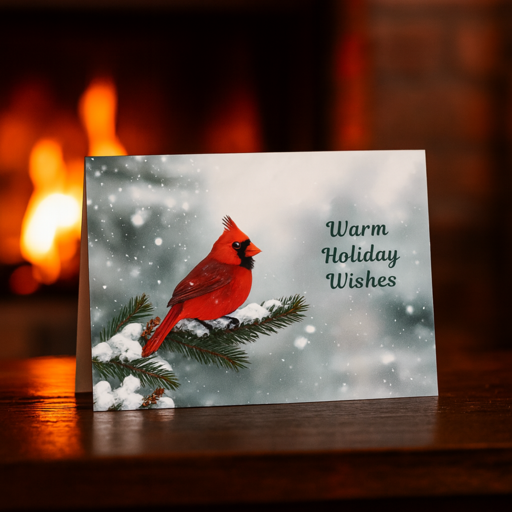 Warm Holiday Wishes Cardinal Christmas Card Winter Bird Greeting Card Snowy Cardinal Holiday Stationery Festive Christmas Card for Gifting product thumbnail image Warm Holiday Wishes Cardinal Christmas Card Winter Bird Greeting Card Snowy Cardinal Holiday Stationery Festive Christmas Card for Gifting product thumbnail image