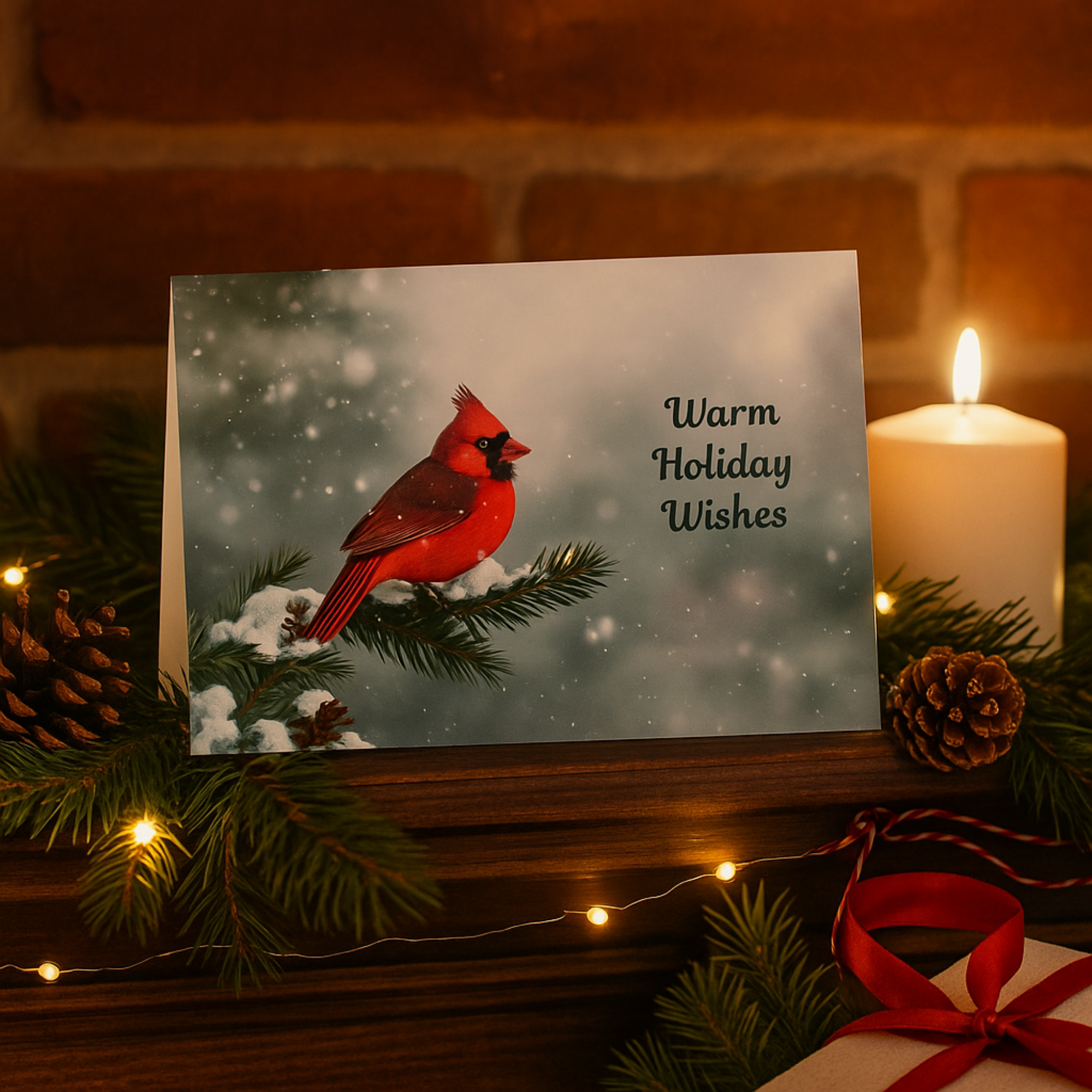 Warm Holiday Wishes Cardinal Christmas Card Winter Bird Greeting Card Snowy Cardinal Holiday Stationery Festive Christmas Card for Gifting product thumbnail image Warm Holiday Wishes Cardinal Christmas Card Winter Bird Greeting Card Snowy Cardinal Holiday Stationery Festive Christmas Card for Gifting product thumbnail image