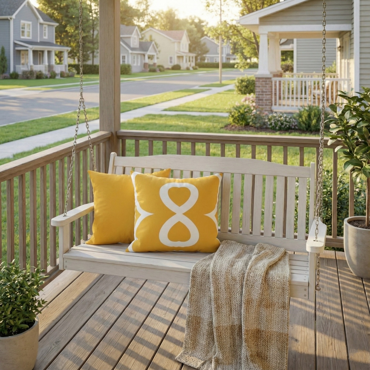 Mustard Yellow EL Line - Faux Suede Square Pillowcase product thumbnail image Mustard Yellow EL Line - Faux Suede Square Pillowcase product thumbnail image