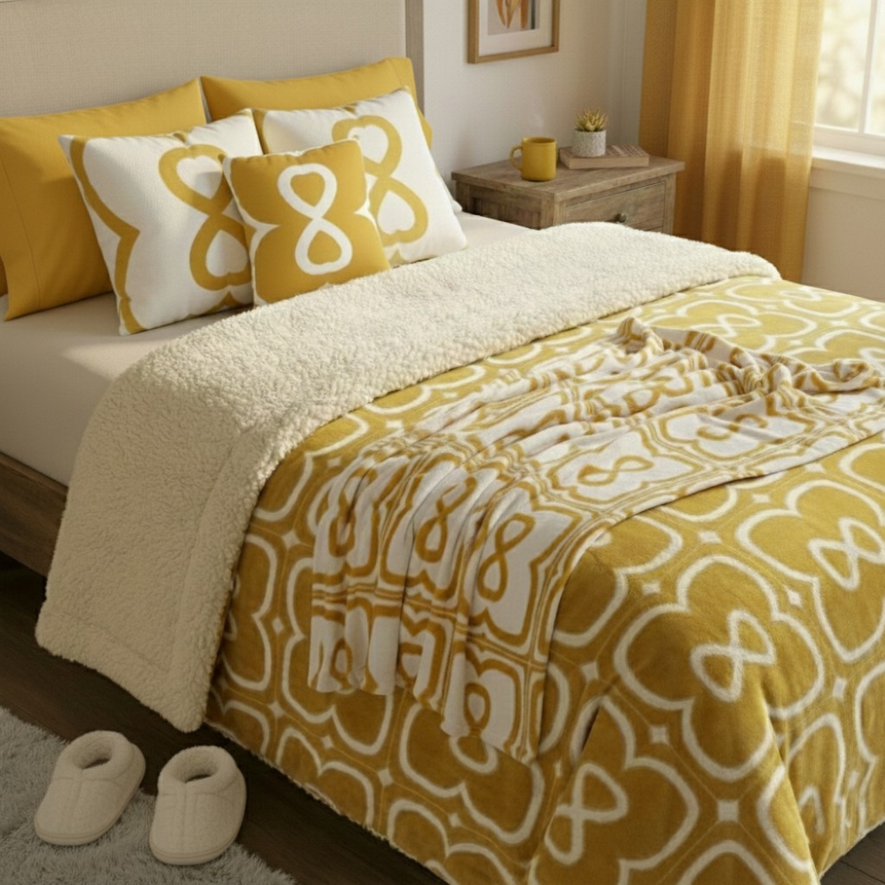 Mustard Yellow Inverted EL Line - Faux Suede Square Pillowcase product thumbnail image Mustard Yellow Inverted EL Line - Faux Suede Square Pillowcase product thumbnail image