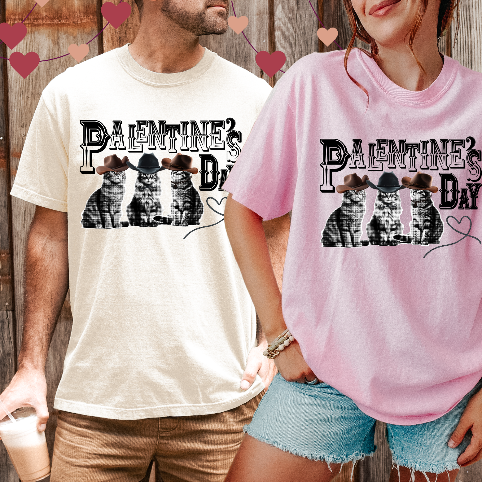Cowboy Cats Palentine's Day Western Cat T-shirt | Retro Rodeo Cat Design product thumbnail image Cowboy Cats Palentine's Day Western Cat T-shirt | Retro Rodeo Cat Design product thumbnail image