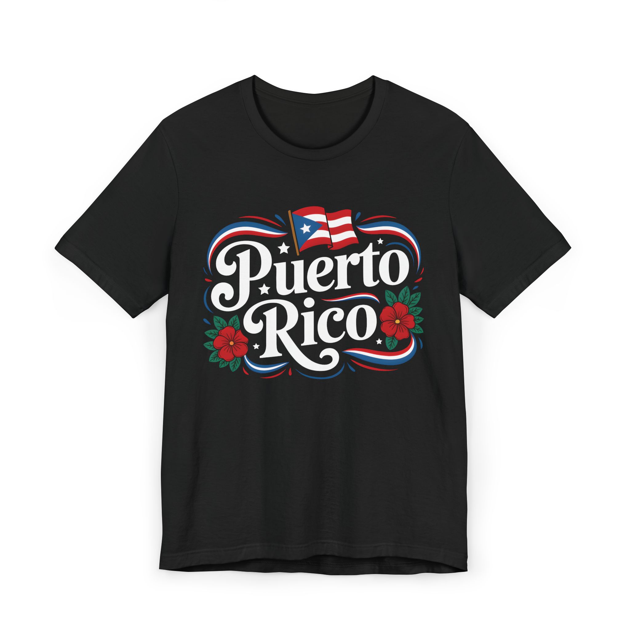 Puerto Rico Floral Flag T-Shirt product thumbnail image Puerto Rico Floral Flag T-Shirt product thumbnail image