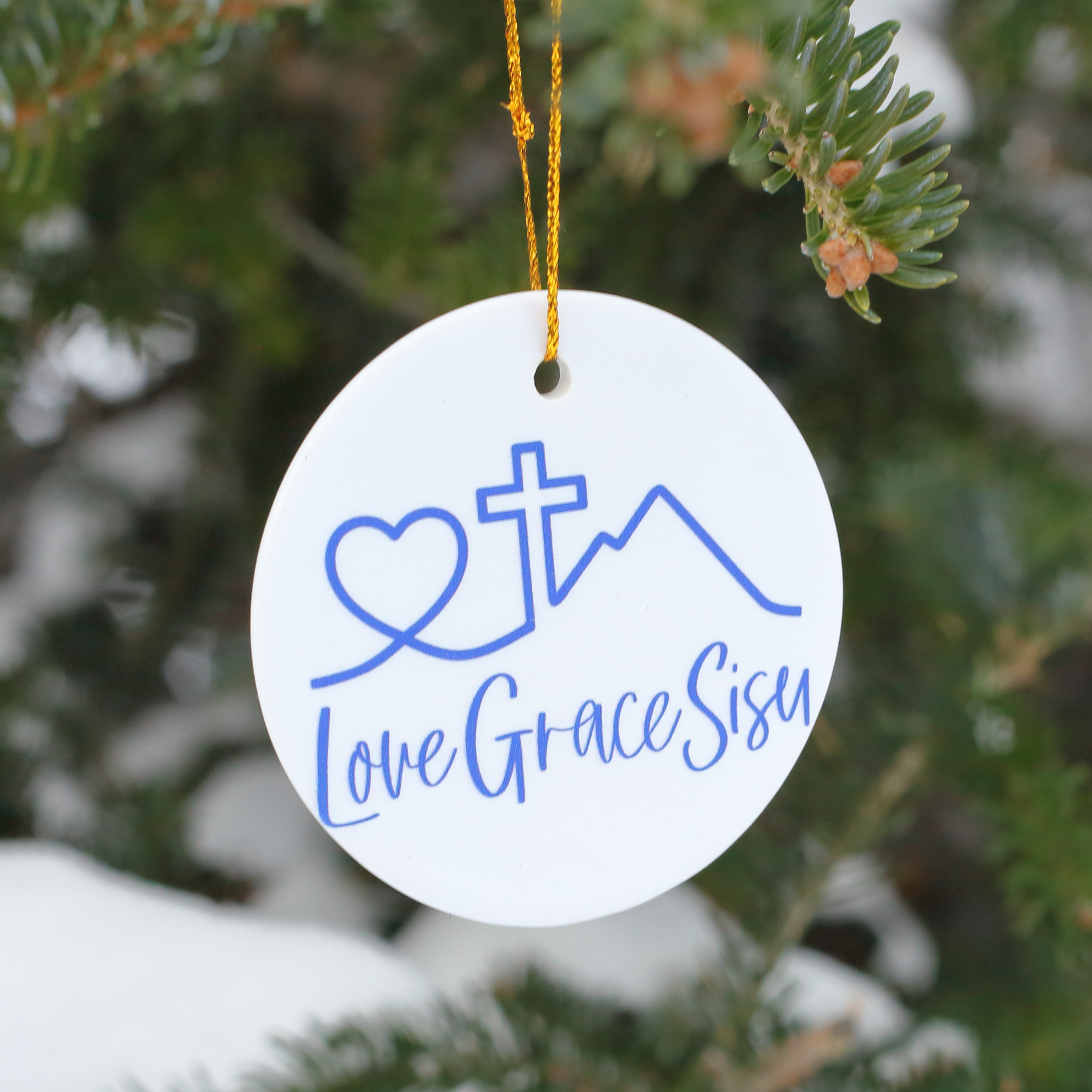 Love-Grace-Sisu Ceramic Ornament product thumbnail image Love-Grace-Sisu Ceramic Ornament product thumbnail image