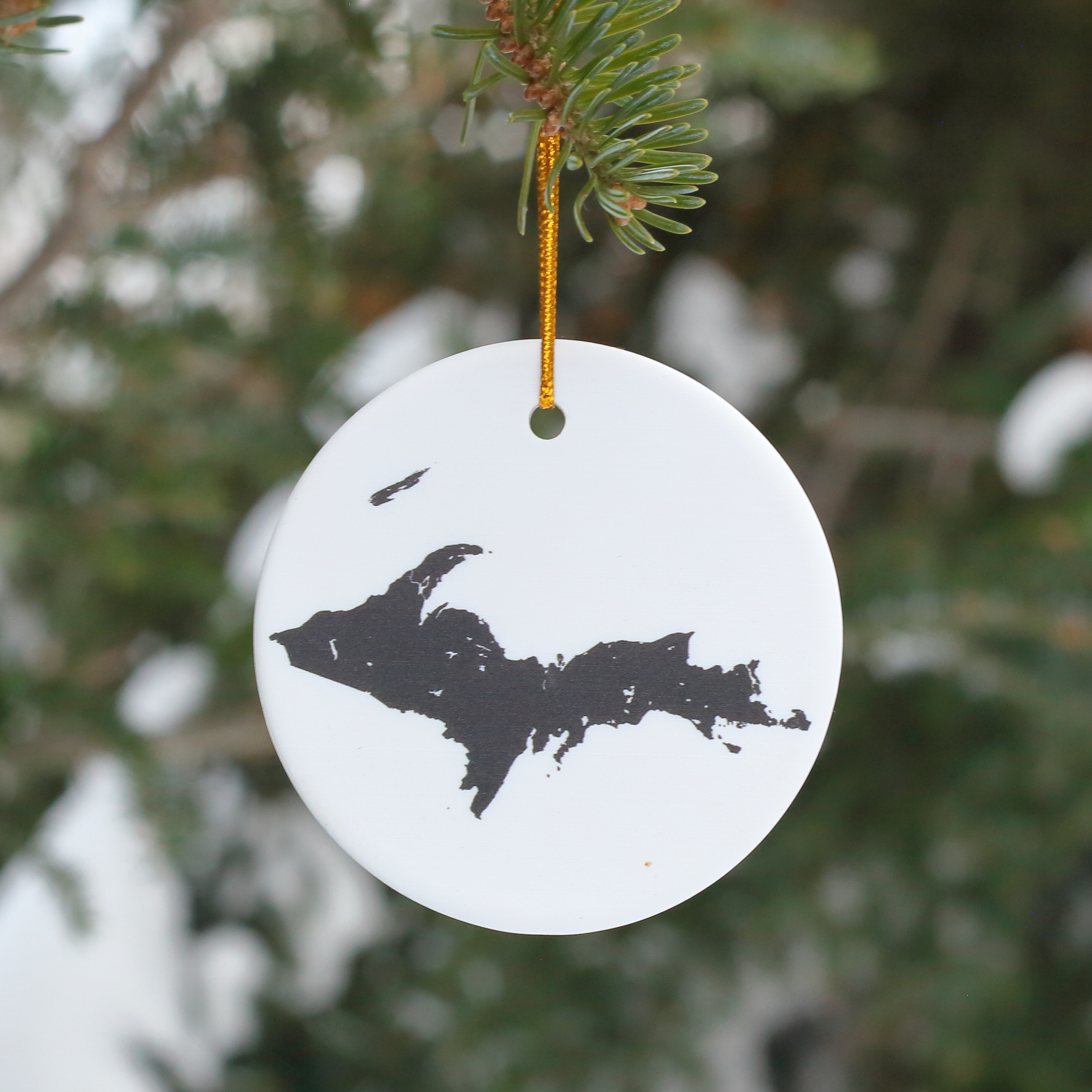 UP Map Ceramic Ornament