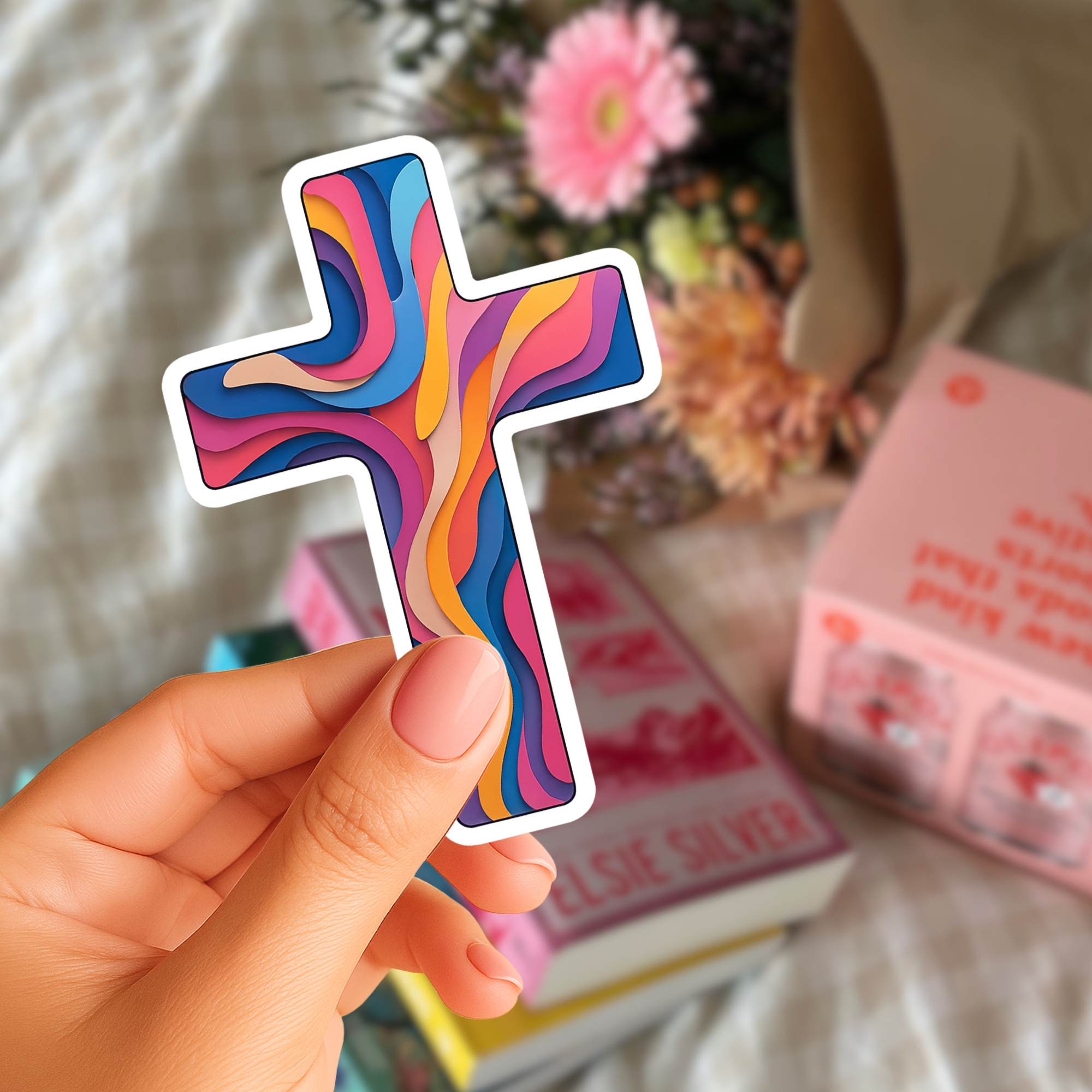 Faith Cross Kiss-Cut Stickers — Inspirational Christian Sticker product thumbnail image Faith Cross Kiss-Cut Stickers — Inspirational Christian Sticker product thumbnail image