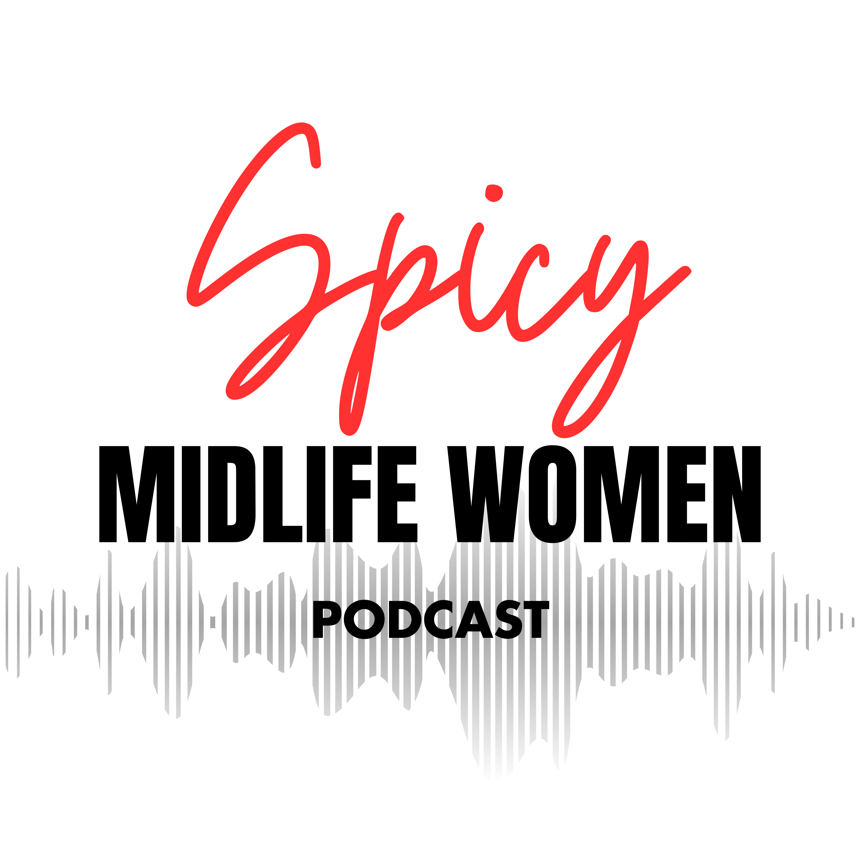 "Spicy Midlife Women Podcast" Cotton Tee product thumbnail image