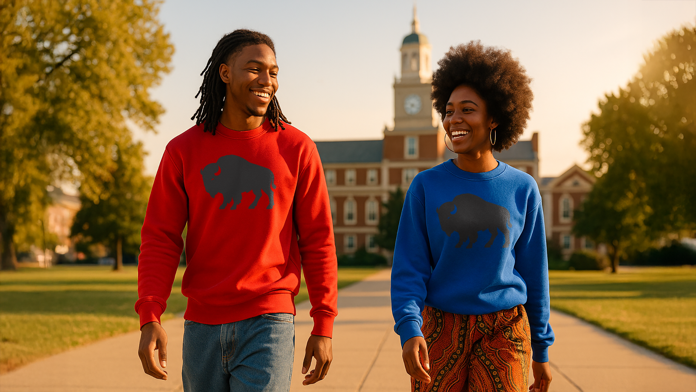 Howard University Bison Crewneck Sweatshirt — HBCU Pride Graphic product thumbnail image