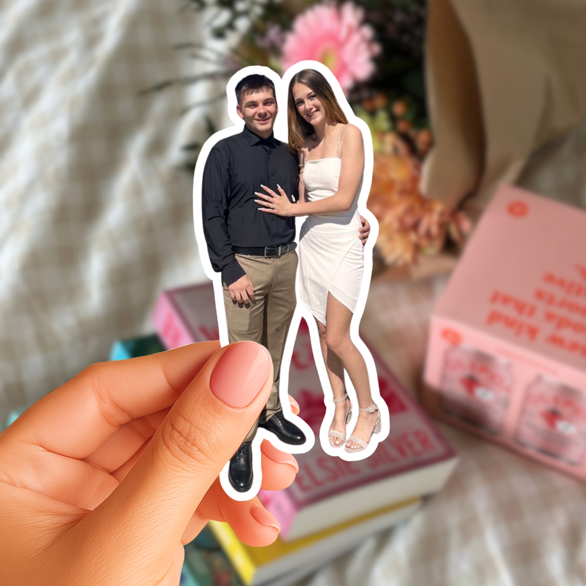 Personal Photo Kiss-Cut Sticker — Custom Couple Cutout Sticker (Perfect for Laptops & Gifts) product thumbnail image Personal Photo Kiss-Cut Sticker — Custom Couple Cutout Sticker (Perfect for Laptops & Gifts) product thumbnail image