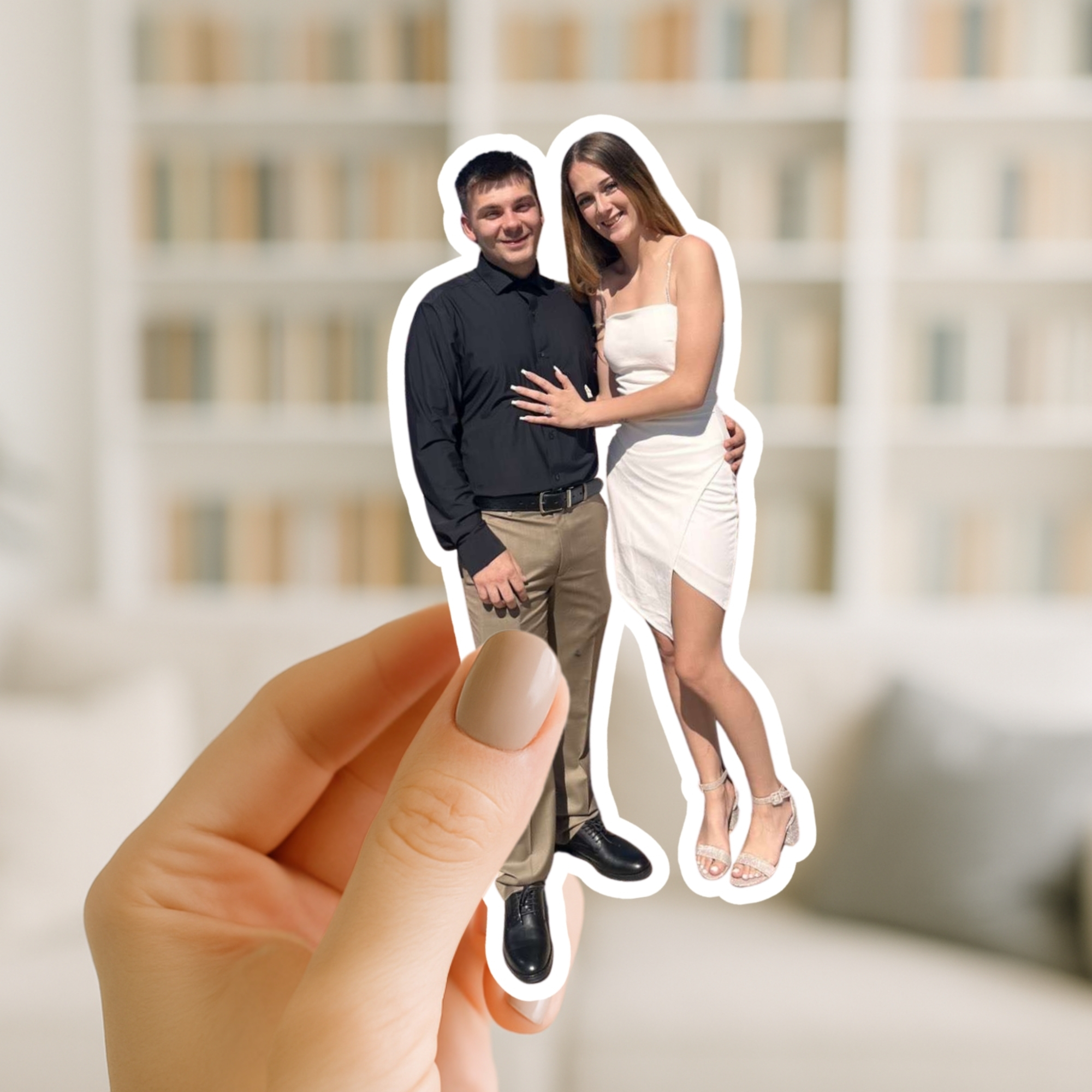 Personal Photo Kiss-Cut Sticker — Custom Couple Cutout Sticker (Perfect for Laptops & Gifts) product thumbnail image Personal Photo Kiss-Cut Sticker — Custom Couple Cutout Sticker (Perfect for Laptops & Gifts) product thumbnail image