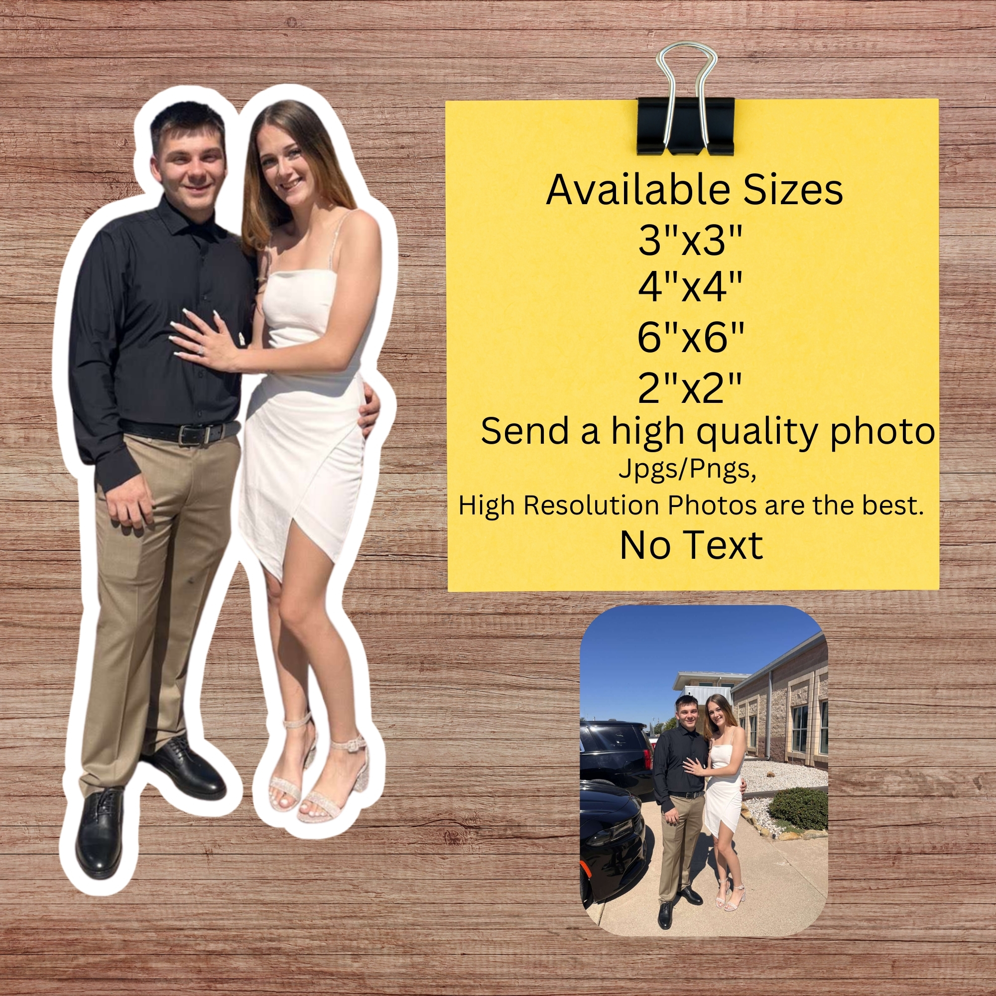 Personal Photo Kiss-Cut Sticker — Custom Couple Cutout Sticker (Perfect for Laptops & Gifts) product thumbnail image Personal Photo Kiss-Cut Sticker — Custom Couple Cutout Sticker (Perfect for Laptops & Gifts) product thumbnail image
