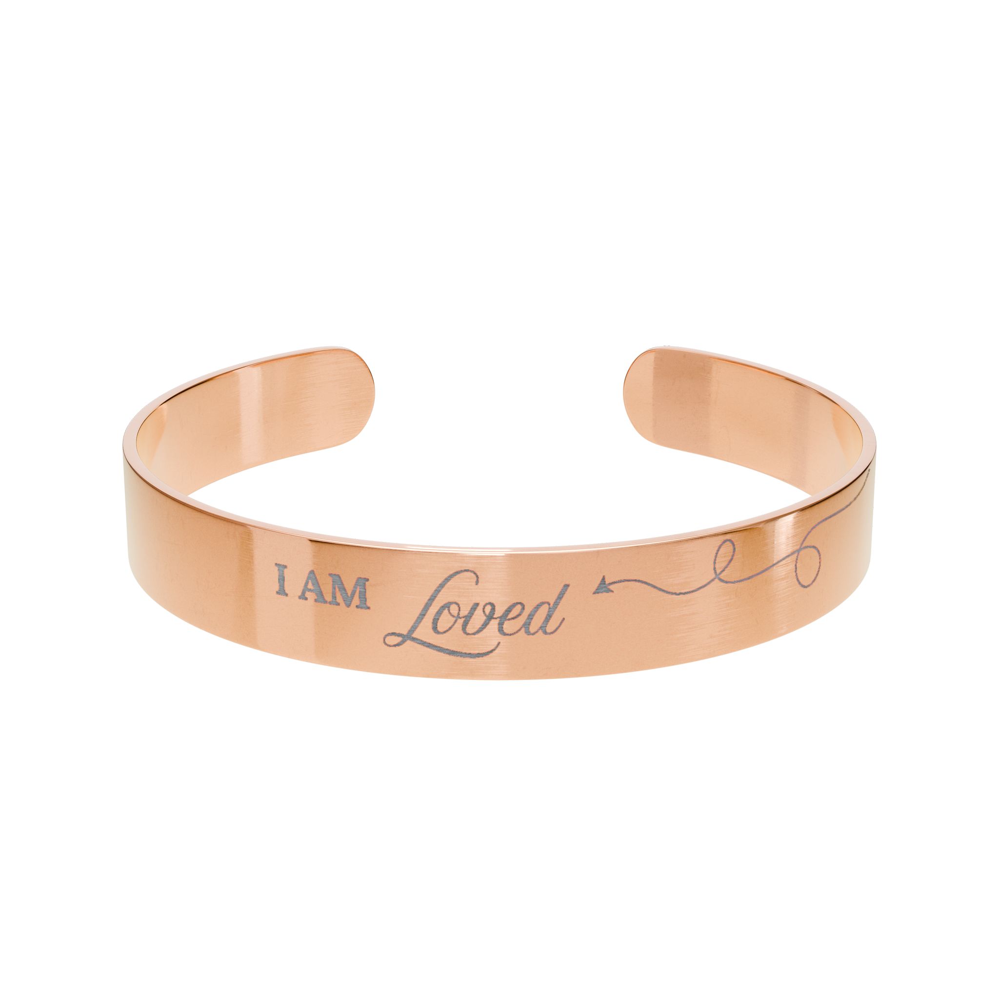 I am loved  - Cuff Bracelet (Engraving)