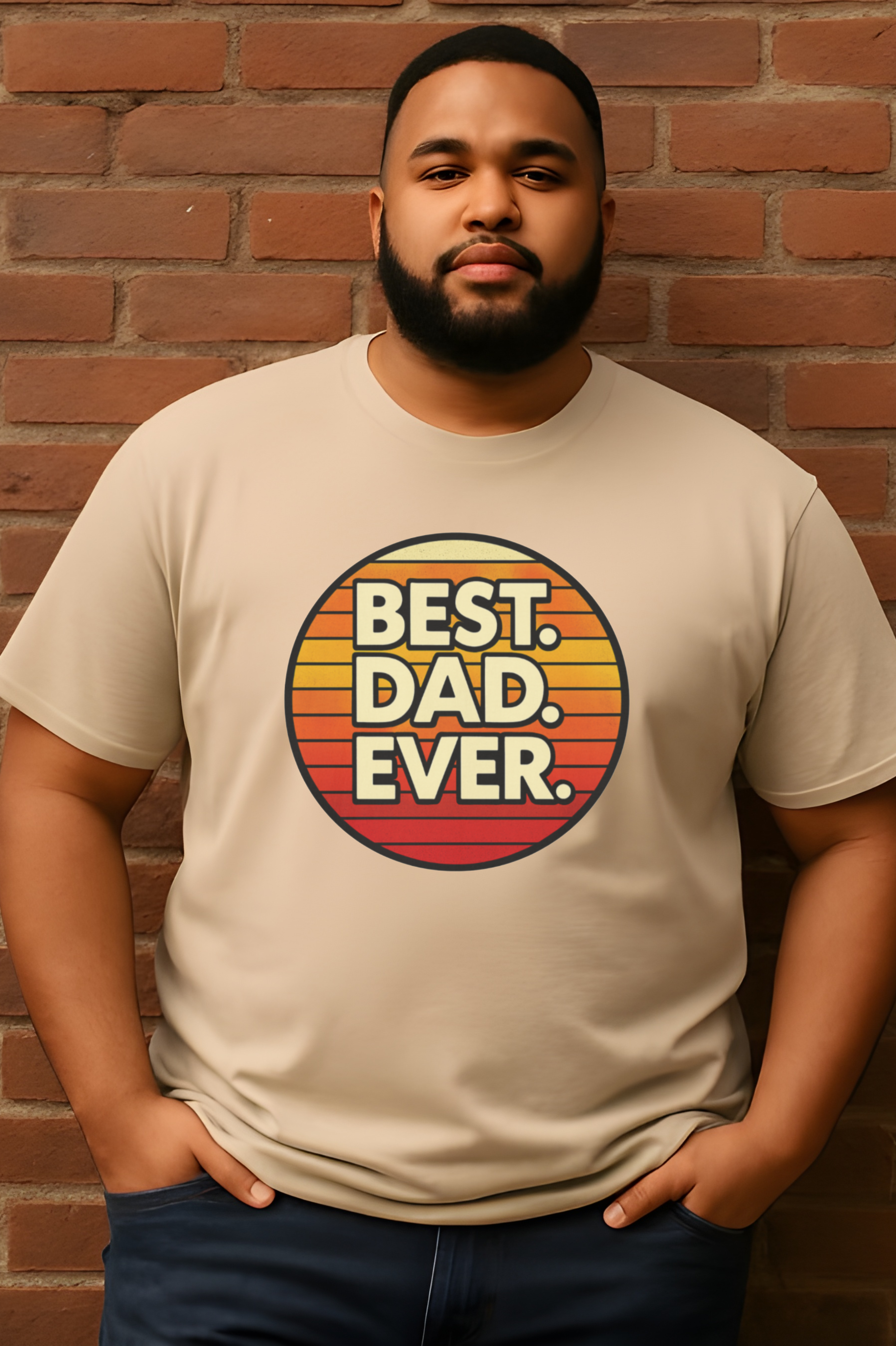 Best Dad Ever T-Shirt — Retro Sunset Father's Day Tee Best Dad Ever T-Shirt — Retro Sunset Father's Day Tee