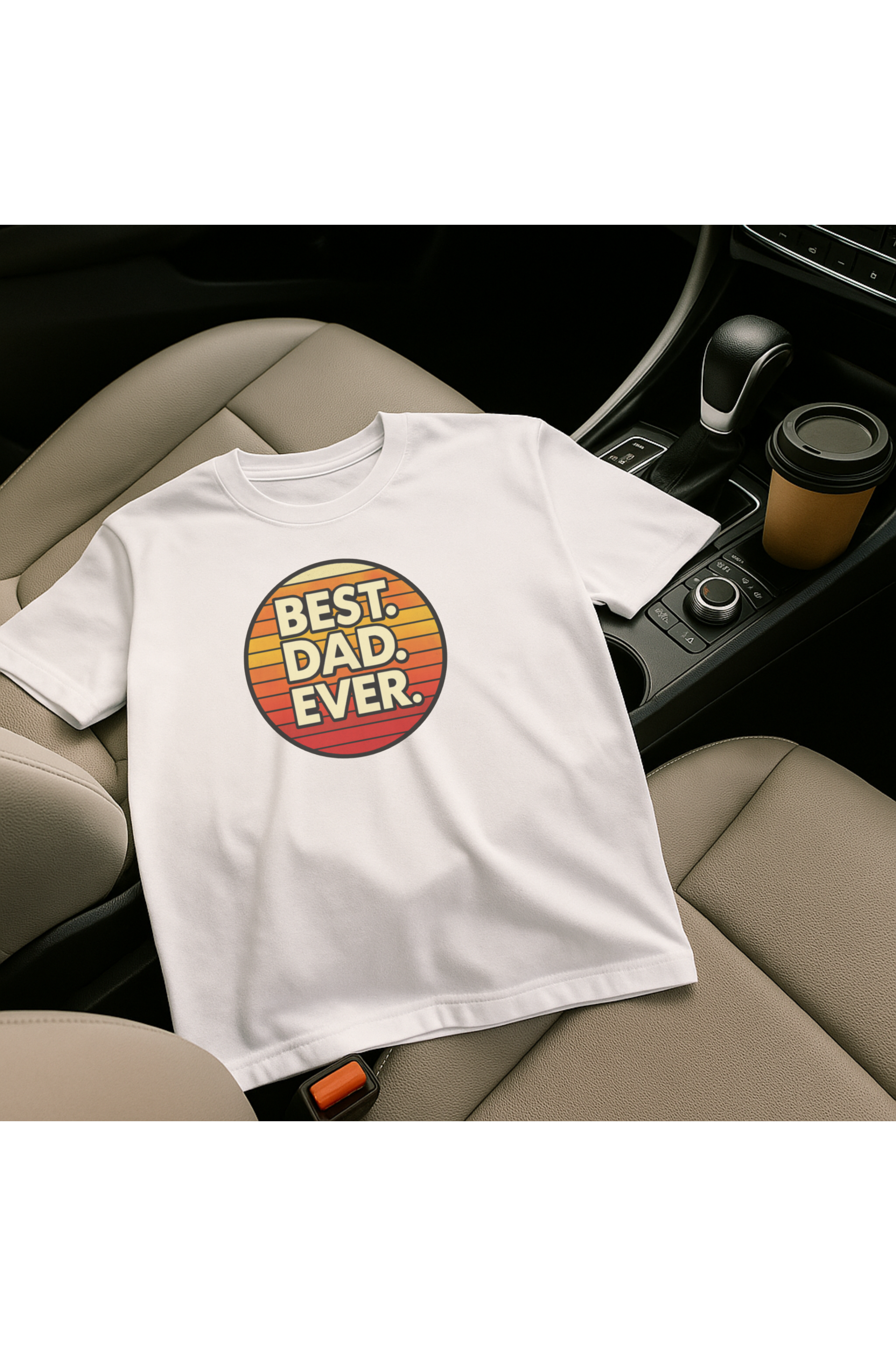 Best Dad Ever T-Shirt — Retro Sunset Father's Day Tee product thumbnail image Best Dad Ever T-Shirt — Retro Sunset Father's Day Tee product thumbnail image