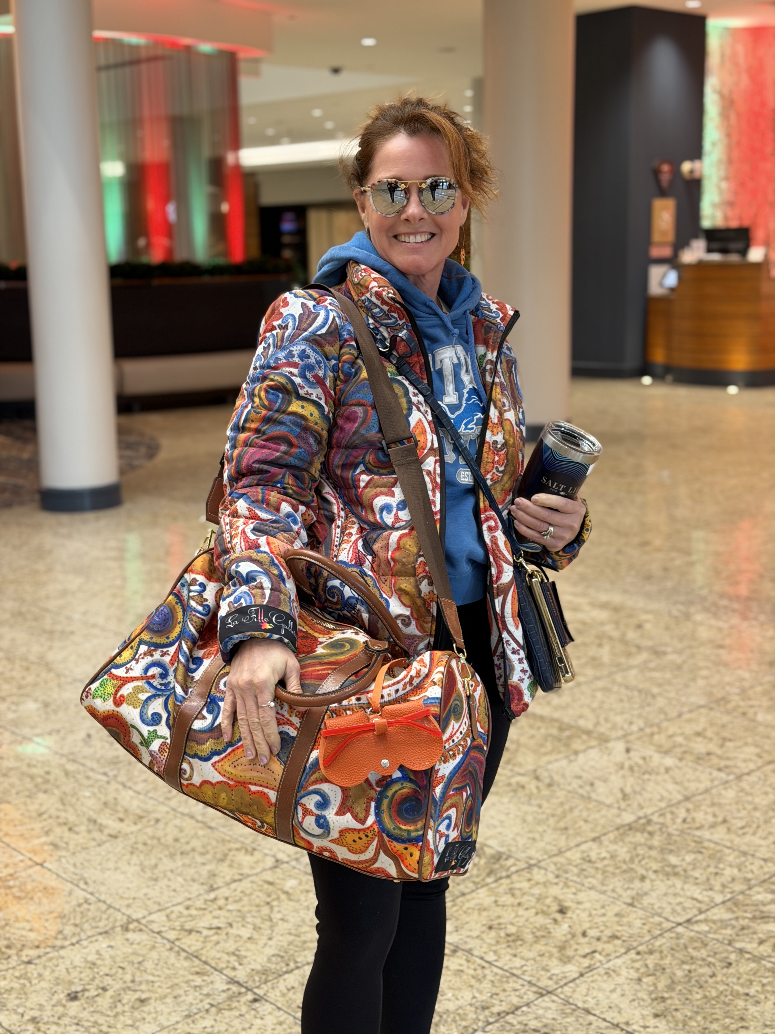 La Fille: "Bali" Waterproof Travel Bag by Tiffany Marie Luke product thumbnail image