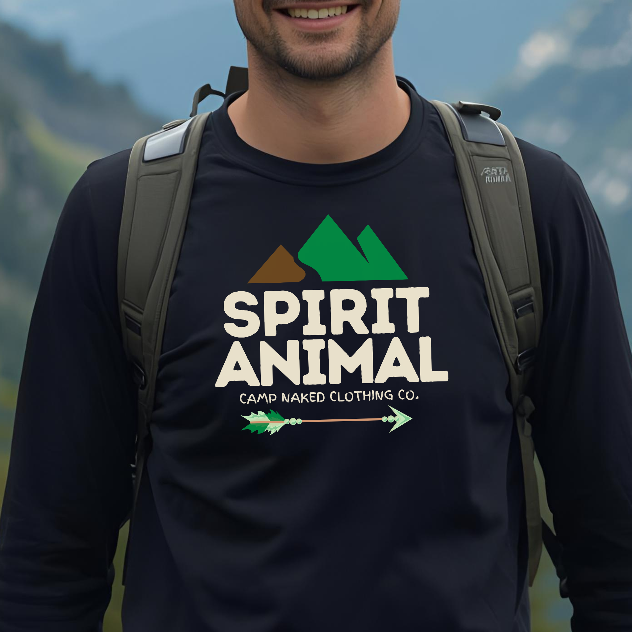 Camp Naked Clothing | Mens Create your own Spirit Animal | Crewneck sweatshirt, funny camping, outdoors. Camp Naked Clothing | Mens Create your own Spirit Animal | Crewneck sweatshirt, funny camping, outdoors.