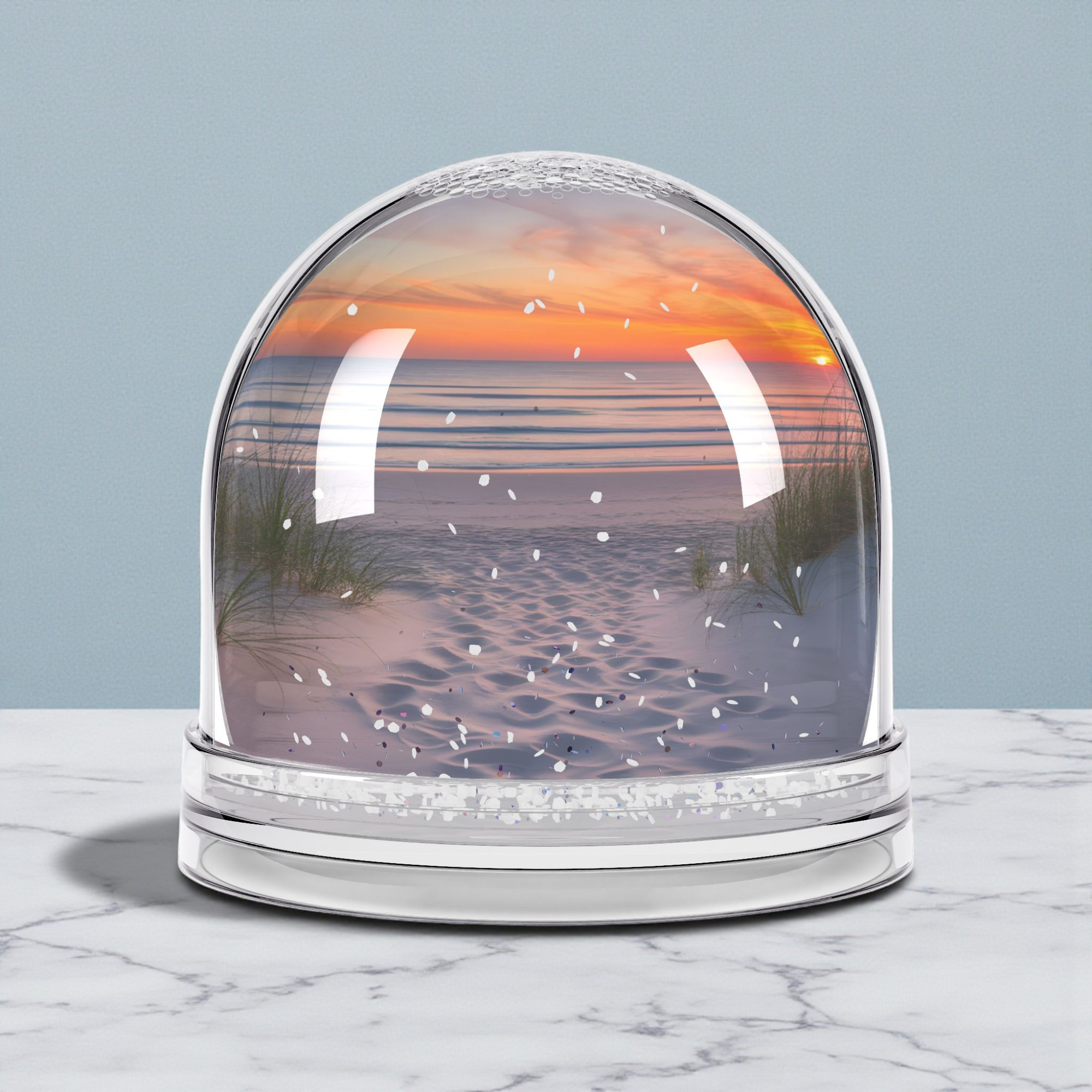 Beach Sunset Snow Globe, Coastal Decor Gift for Beach Lovers, Ocean Keepsake, Summer Vibes Winter Decor, Tropical Sand Snowglobe product thumbnail image Beach Sunset Snow Globe, Coastal Decor Gift for Beach Lovers, Ocean Keepsake, Summer Vibes Winter Decor, Tropical Sand Snowglobe product thumbnail image