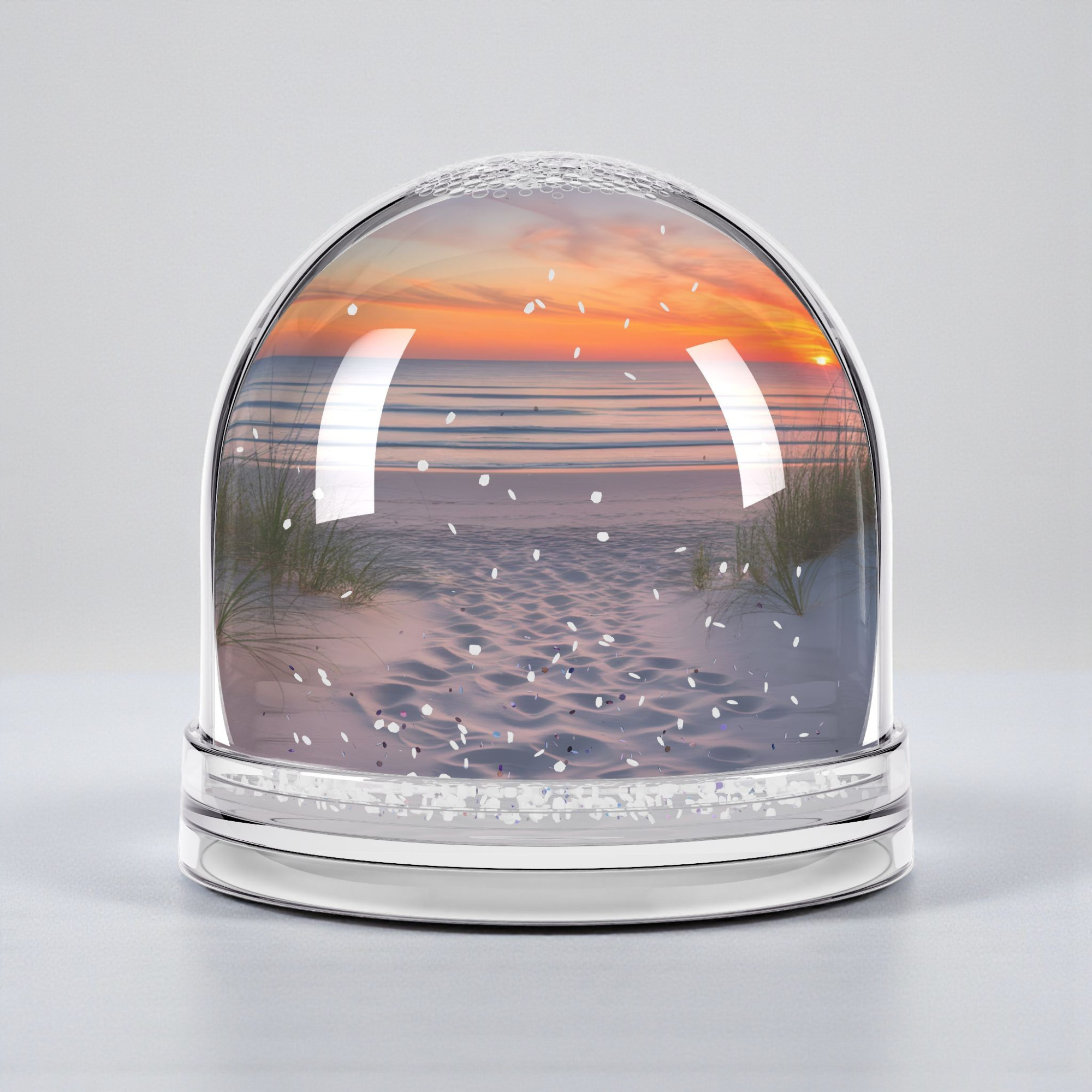 Beach Sunset Snow Globe, Coastal Decor Gift for Beach Lovers, Ocean Keepsake, Summer Vibes Winter Decor, Tropical Sand Snowglobe product thumbnail image Beach Sunset Snow Globe, Coastal Decor Gift for Beach Lovers, Ocean Keepsake, Summer Vibes Winter Decor, Tropical Sand Snowglobe product thumbnail image