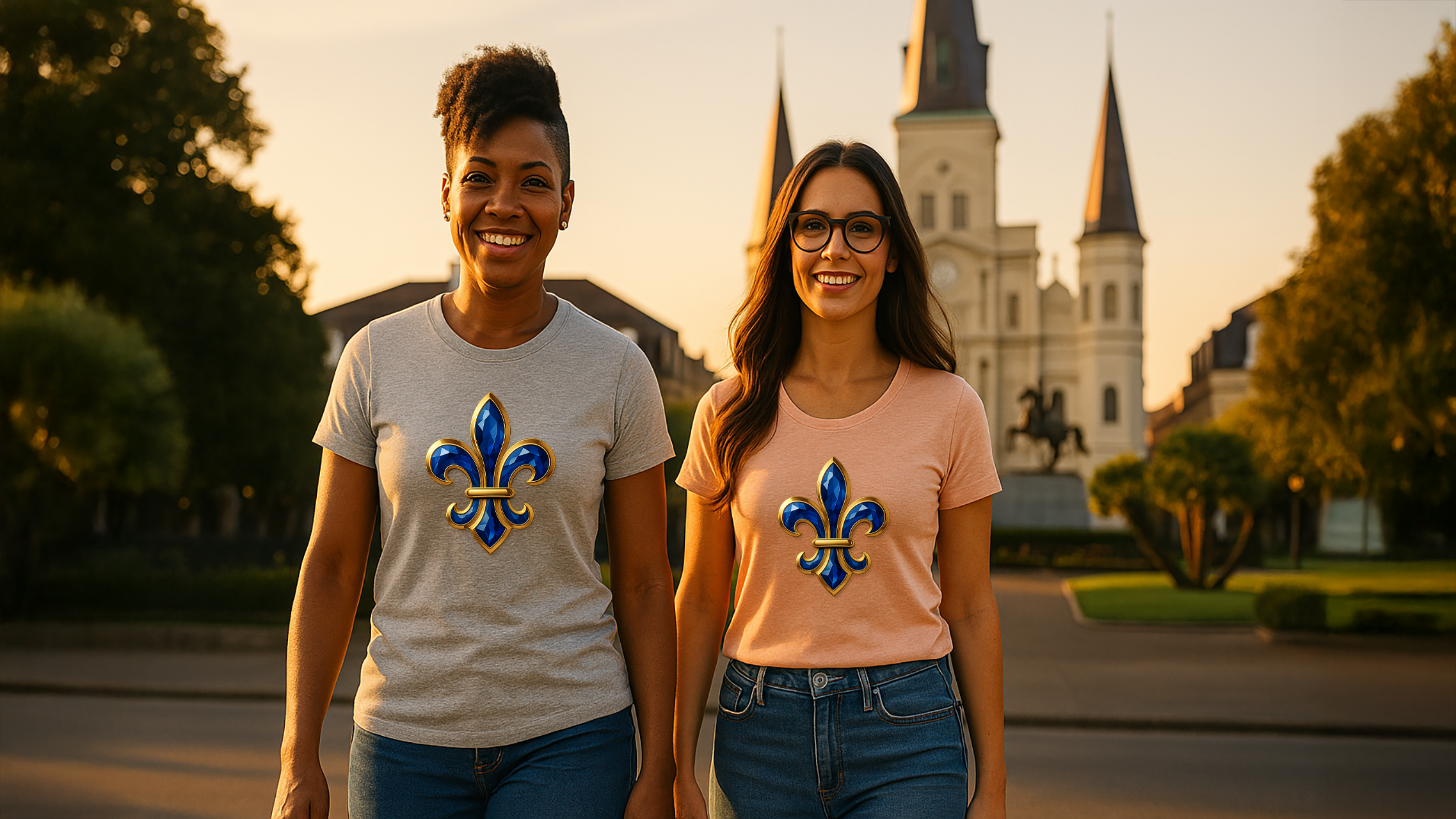 New Orleans Fleur-de-Lis Tee — Resilience & Pride T-Shirt product thumbnail image New Orleans Fleur-de-Lis Tee — Resilience & Pride T-Shirt product thumbnail image