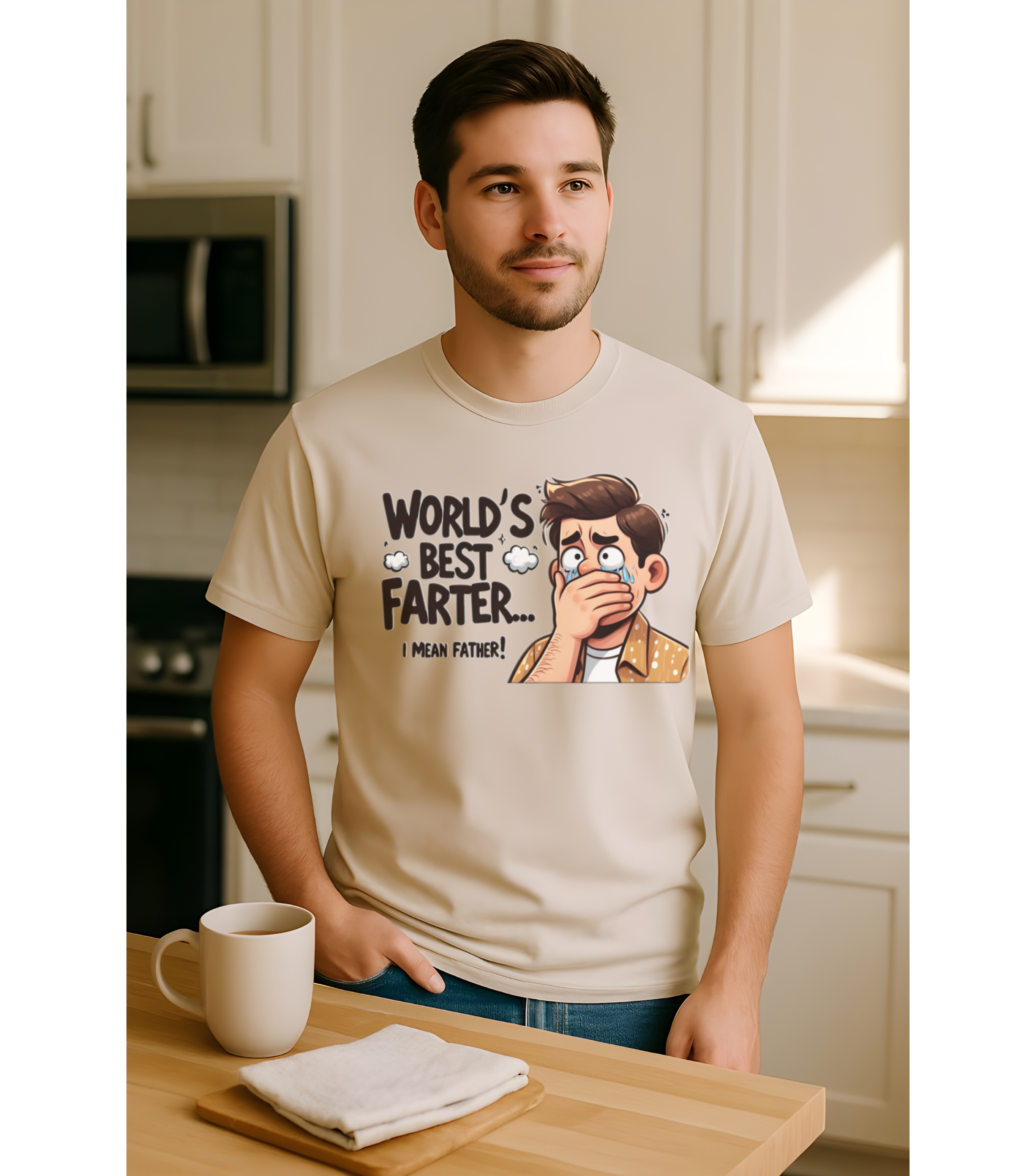 Funny Father’s Day Shirt for Dad • “World’s Best Farter I Mean Father” Softstyle Tee • Hilarious Dad Joke Graphic Gift • Men’s Comfy Cotton Humor T-Shirt • Fun Gift for Husband, Grandpa, or New Dad product thumbnail image Funny Father’s Day Shirt for Dad • “World’s Best Farter I Mean Father” Softstyle Tee • Hilarious Dad Joke Graphic Gift • Men’s Comfy Cotton Humor T-Shirt • Fun Gift for Husband, Grandpa, or New Dad product thumbnail image
