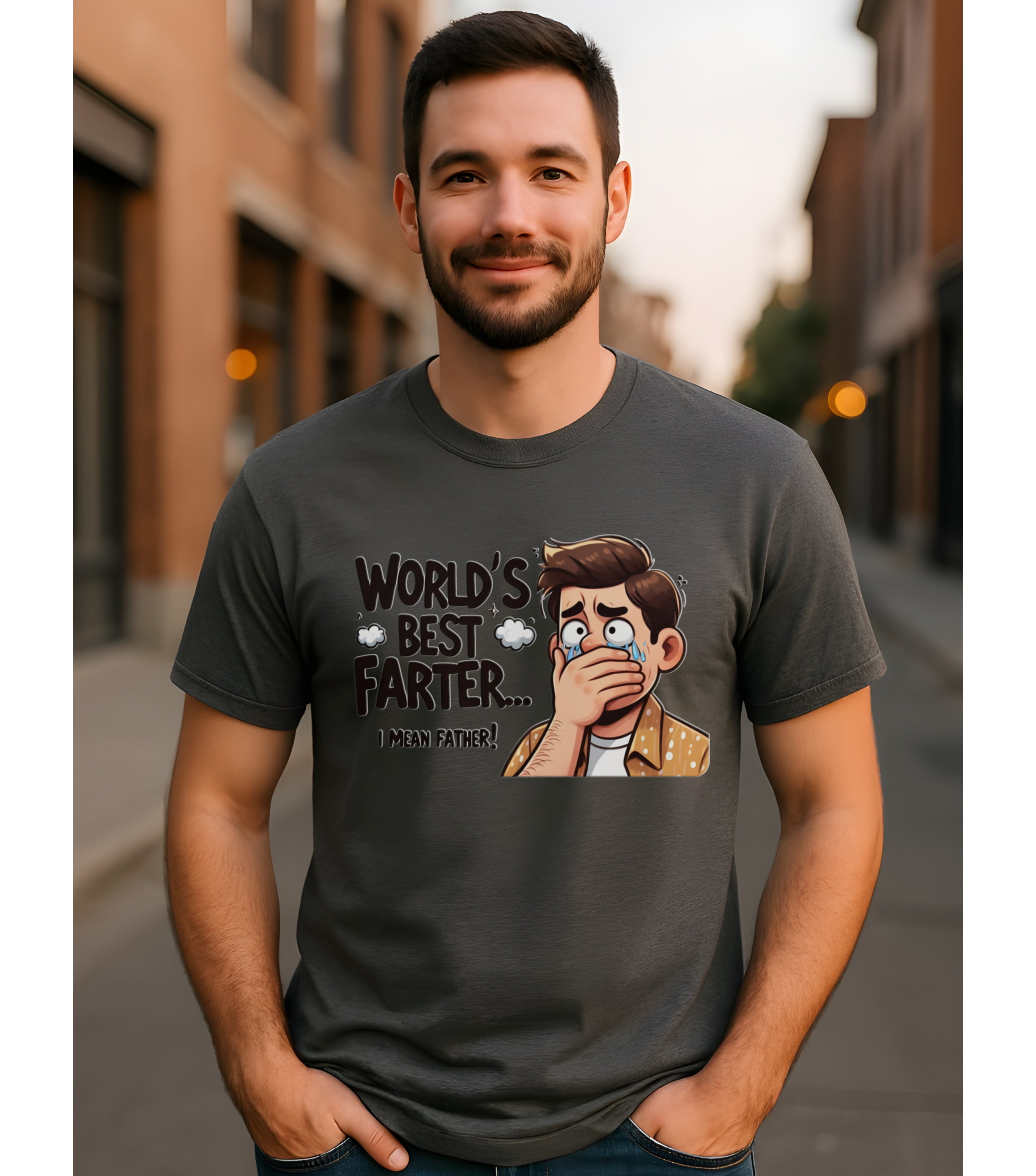 Funny Father’s Day Shirt for Dad • “World’s Best Farter I Mean Father” Softstyle Tee • Hilarious Dad Joke Graphic Gift • Men’s Comfy Cotton Humor T-Shirt • Fun Gift for Husband, Grandpa, or New Dad product thumbnail image Funny Father’s Day Shirt for Dad • “World’s Best Farter I Mean Father” Softstyle Tee • Hilarious Dad Joke Graphic Gift • Men’s Comfy Cotton Humor T-Shirt • Fun Gift for Husband, Grandpa, or New Dad product thumbnail image
