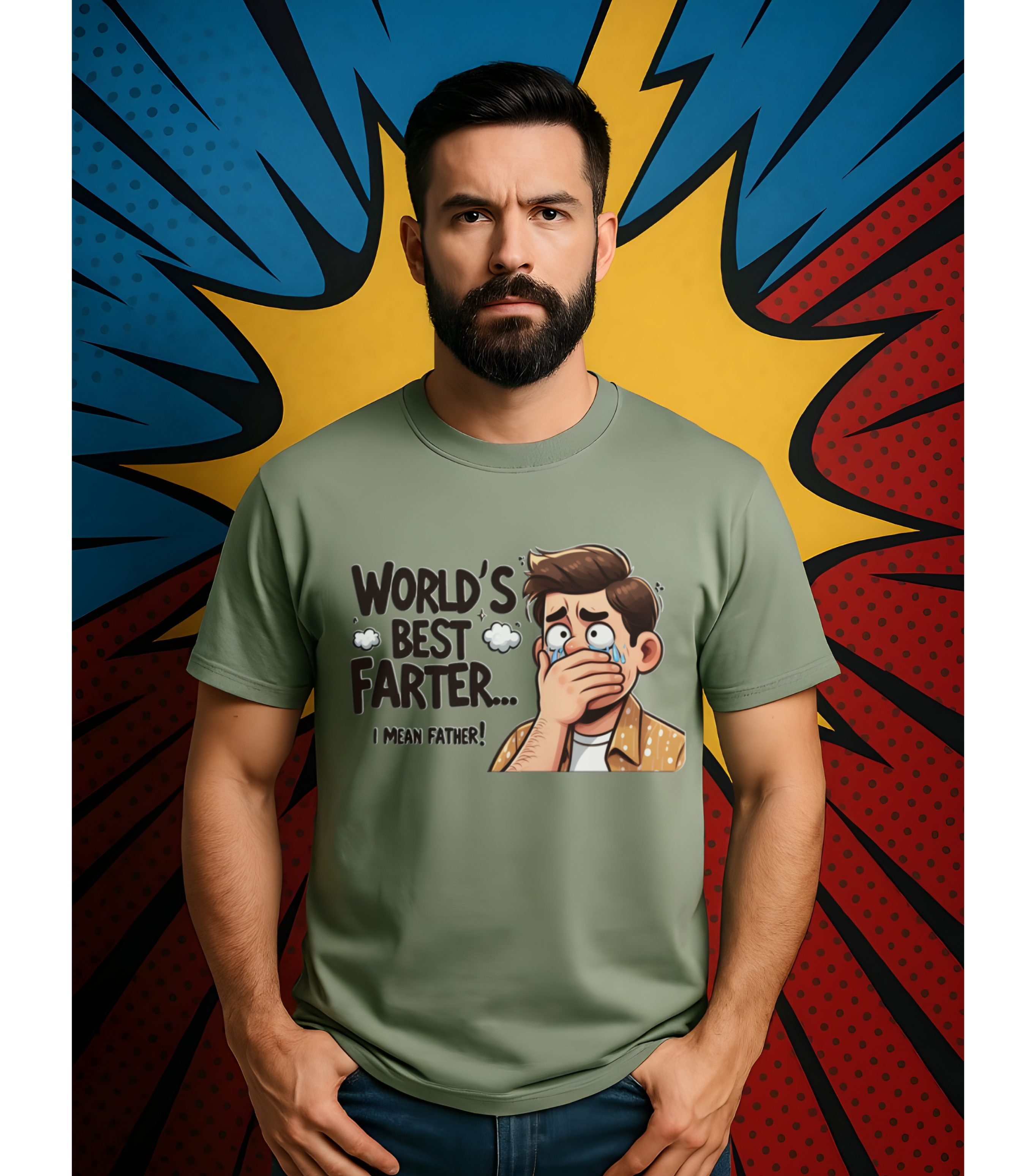 Funny Father’s Day Shirt for Dad • “World’s Best Farter I Mean Father” Softstyle Tee • Hilarious Dad Joke Graphic Gift • Men’s Comfy Cotton Humor T-Shirt • Fun Gift for Husband, Grandpa, or New Dad product thumbnail image Funny Father’s Day Shirt for Dad • “World’s Best Farter I Mean Father” Softstyle Tee • Hilarious Dad Joke Graphic Gift • Men’s Comfy Cotton Humor T-Shirt • Fun Gift for Husband, Grandpa, or New Dad product thumbnail image