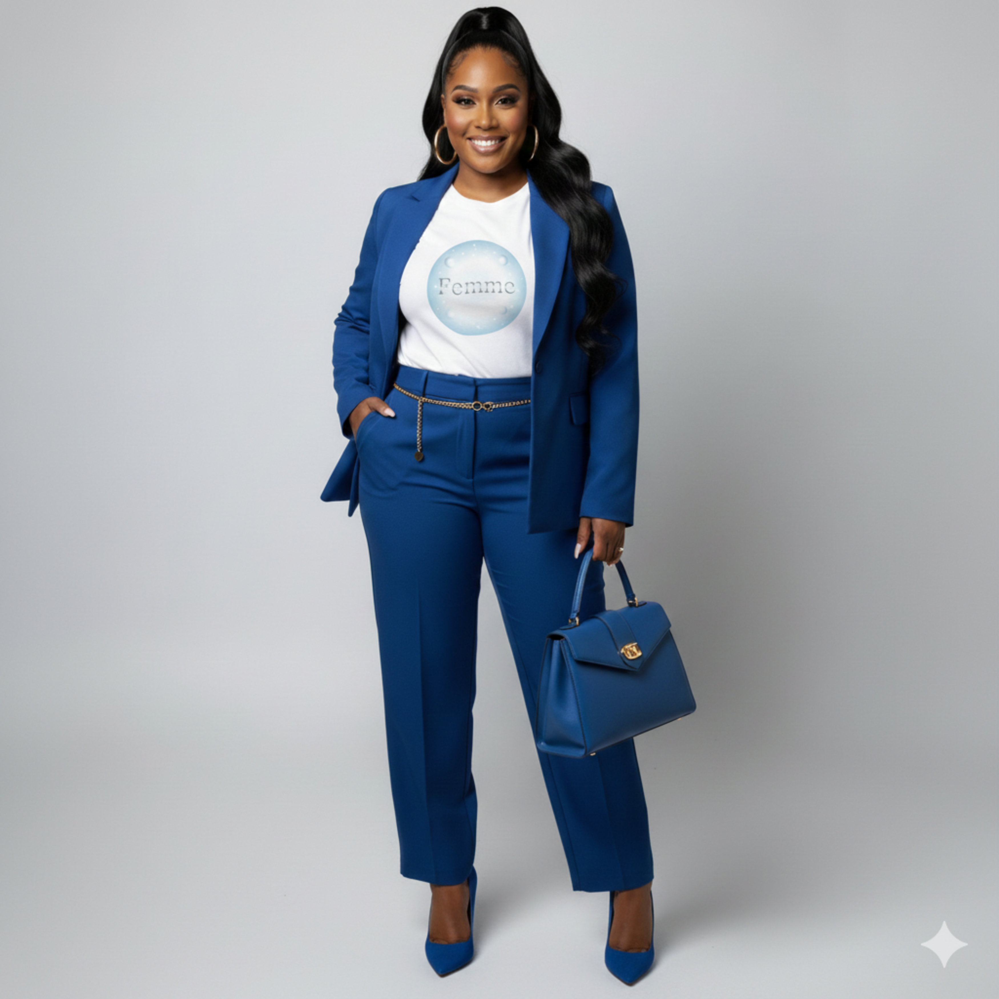 Femme Bubble Crop Top — Women’s Festival Graphic Tee product thumbnail image Femme Bubble Crop Top — Women’s Festival Graphic Tee product thumbnail image