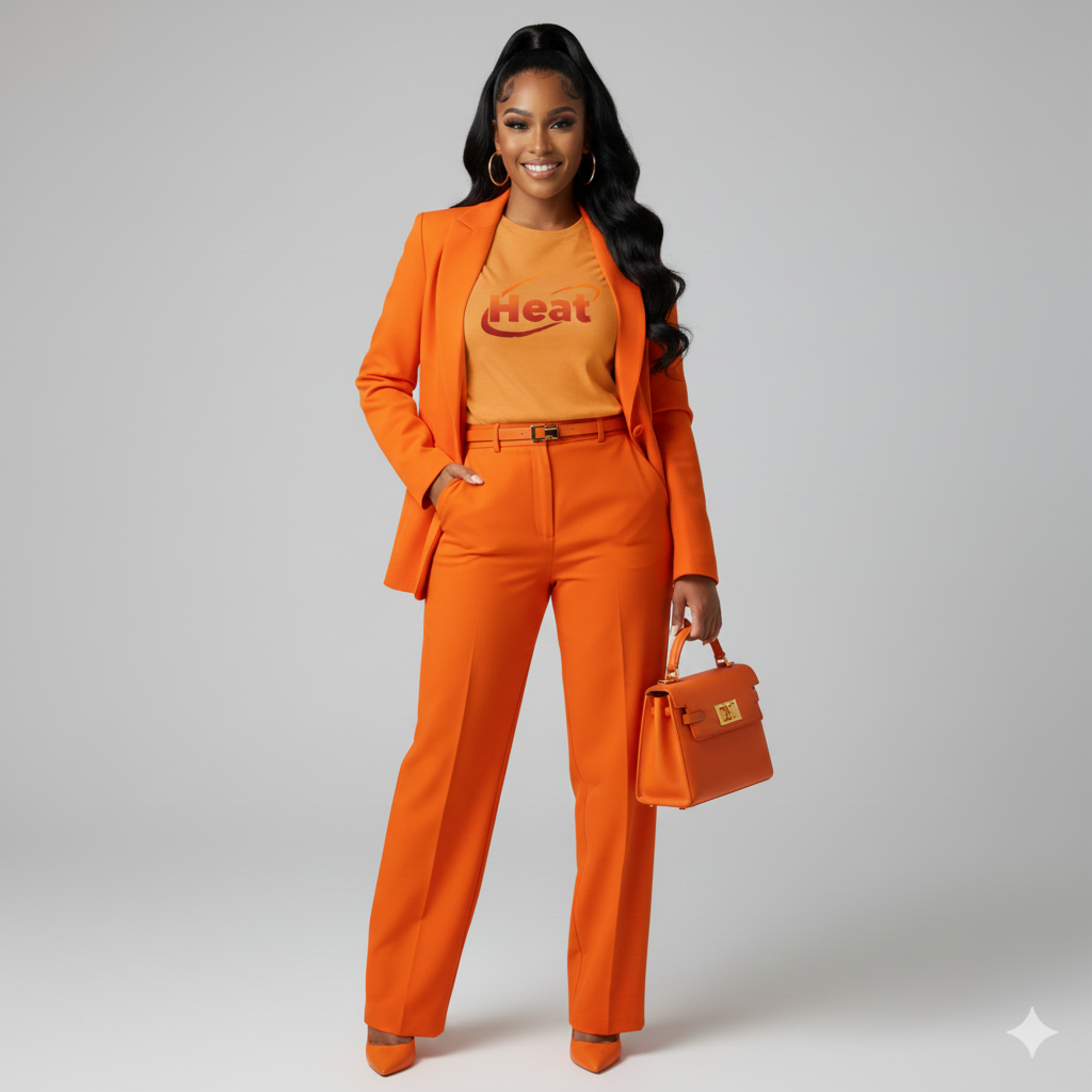 Heat Logo Crop Top — Women's Festival Graphic Tee product thumbnail image