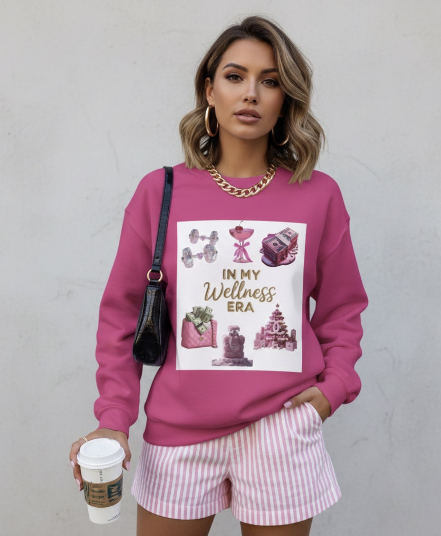 “In My Wellness Era” Sweatshirt — "In My Wellness Era" Graphic Crewneck  product thumbnail image