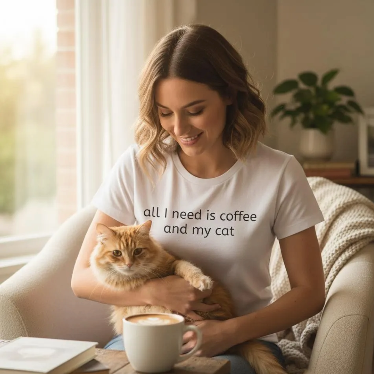 Coffee Lover Cat T-Shirt Coffee Lover Cat T-Shirt