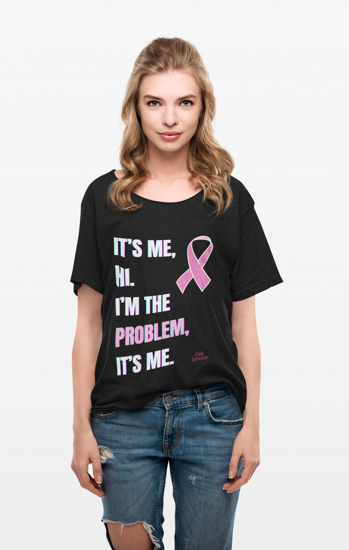 Pink Survivor™ Breast Cancer Awareness Shirt – “It’s Me Hi I’m the Problem” Pink Ribbon Tee – Survivor Support Gift for Women, Fighters & Caregivers Pink Survivor™ Breast Cancer Awareness Shirt – “It’s Me Hi I’m the Problem” Pink Ribbon Tee – Survivor Support Gift for Women, Fighters & Caregivers