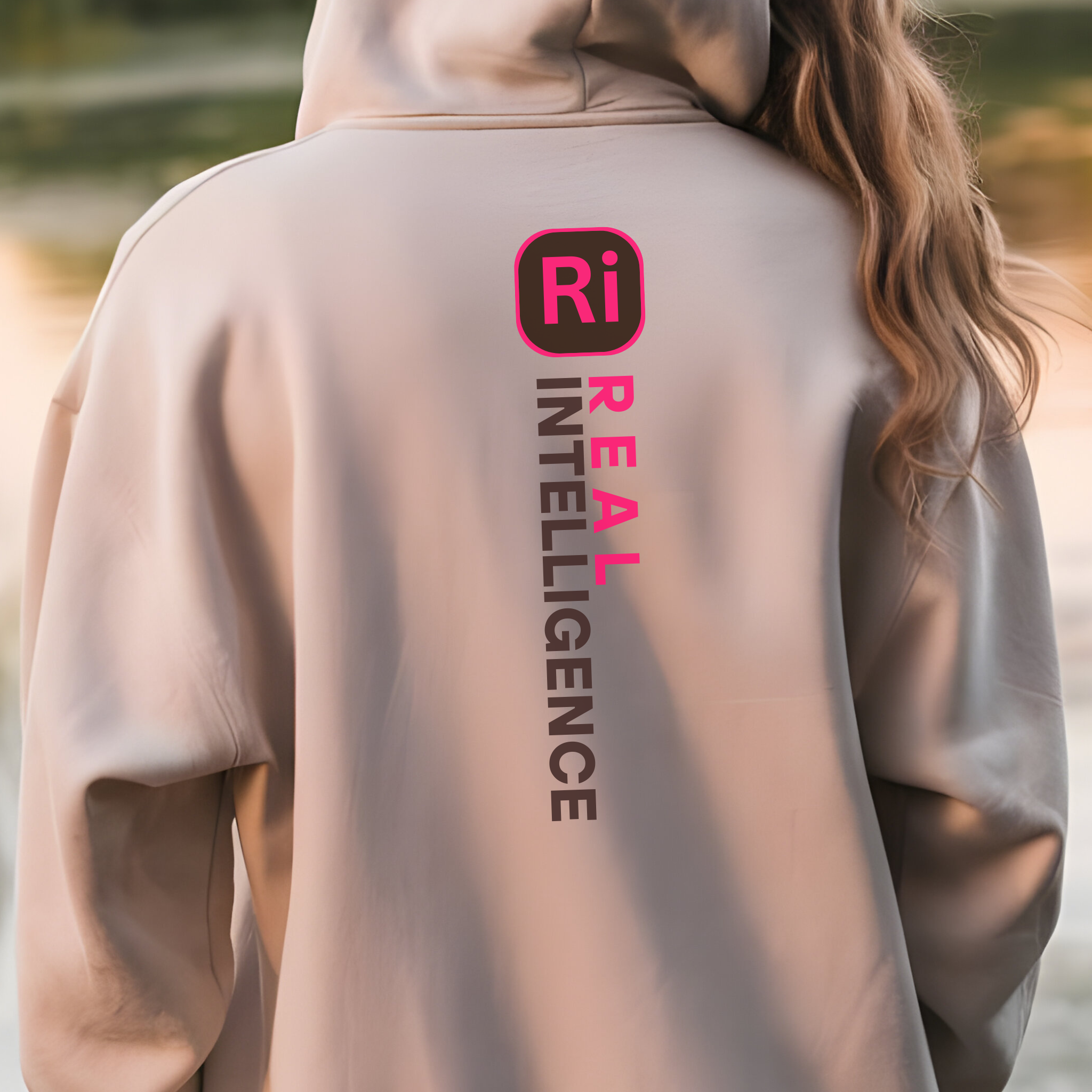 Camp Naked Hoodie Real Intel | Tanned. Retro Mountain Graphic Hooded Sweatshirt product thumbnail image