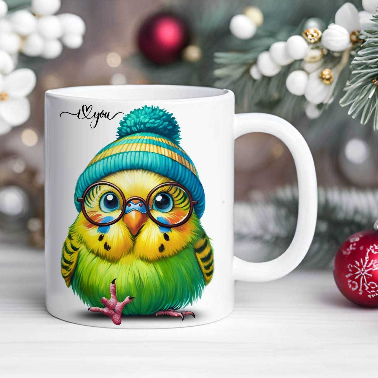 ASL Parakeet Love with ILY Sign Ceramic Mug – Colorful Budgie Bird Coffee Cup (11oz & 15oz) product thumbnail image ASL Parakeet Love with ILY Sign Ceramic Mug – Colorful Budgie Bird Coffee Cup (11oz & 15oz) product thumbnail image