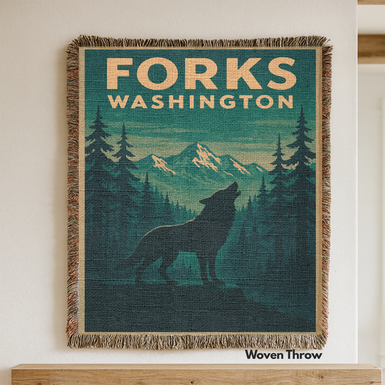 Forks Washington Woven Blanket | Twilight Inspired Forks Washington Woven Blanket | Twilight Inspired