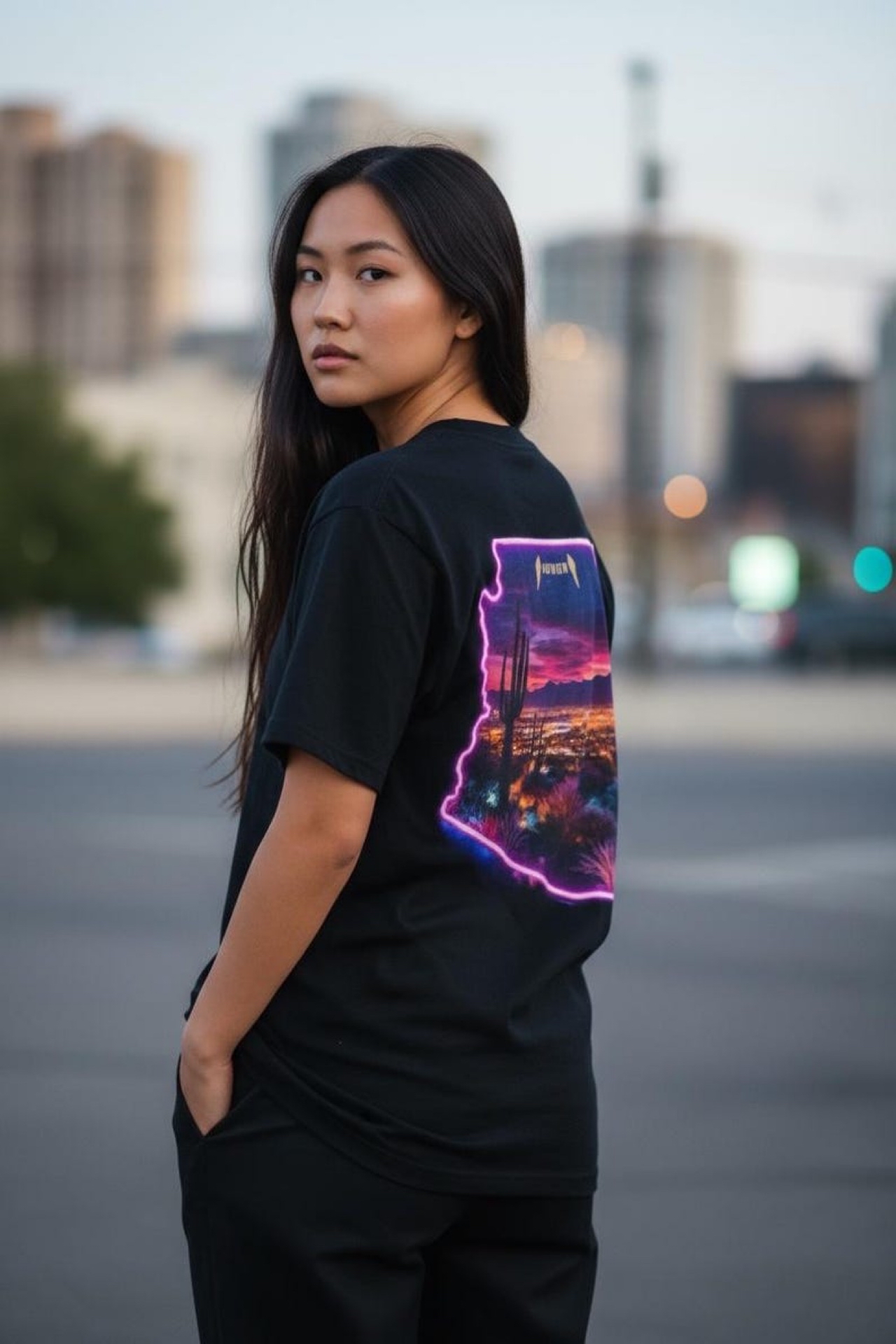 7 Lion PHX Tee "Built from the Block, Burnt by the Sun" product thumbnail image 7 Lion PHX Tee "Built from the Block, Burnt by the Sun" product thumbnail image