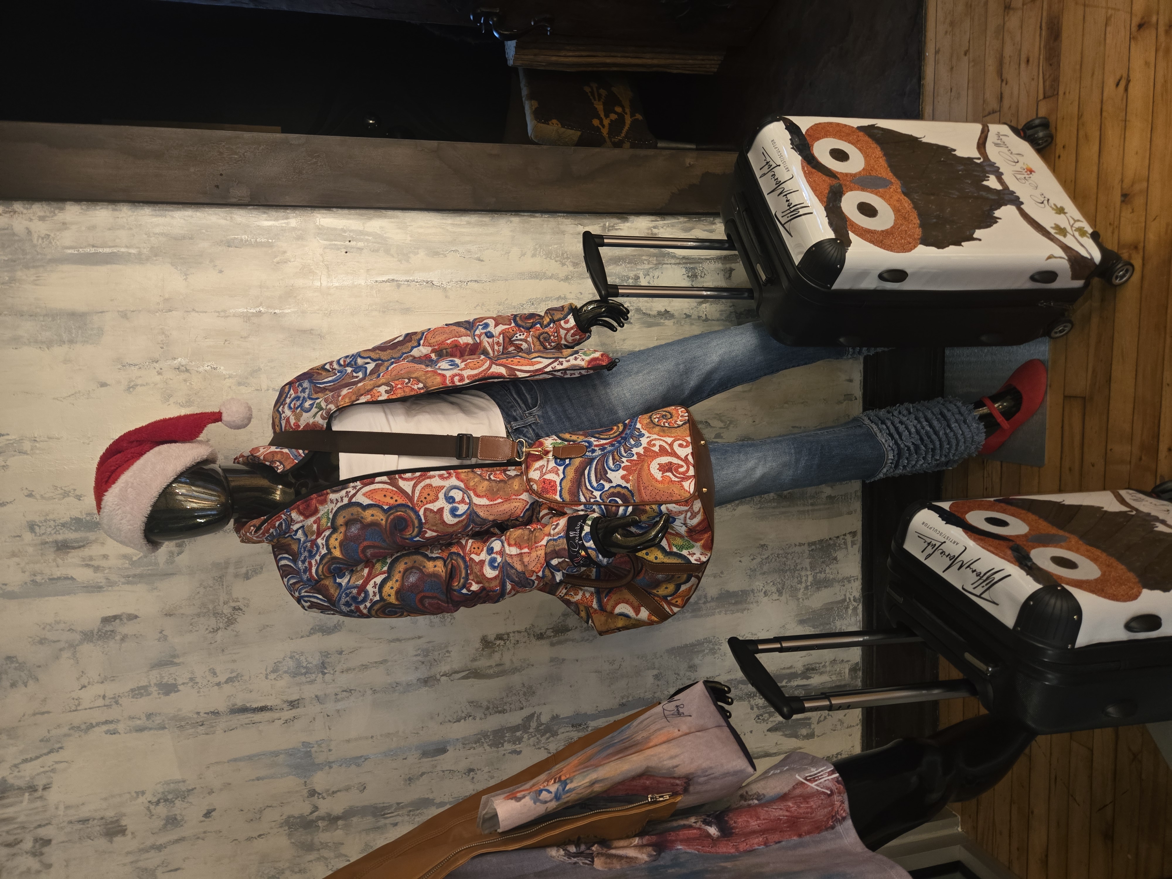 Puffer Jacket 'Bali' Print by Tiffany Marie Luke product thumbnail image Puffer Jacket 'Bali' Print by Tiffany Marie Luke product thumbnail image