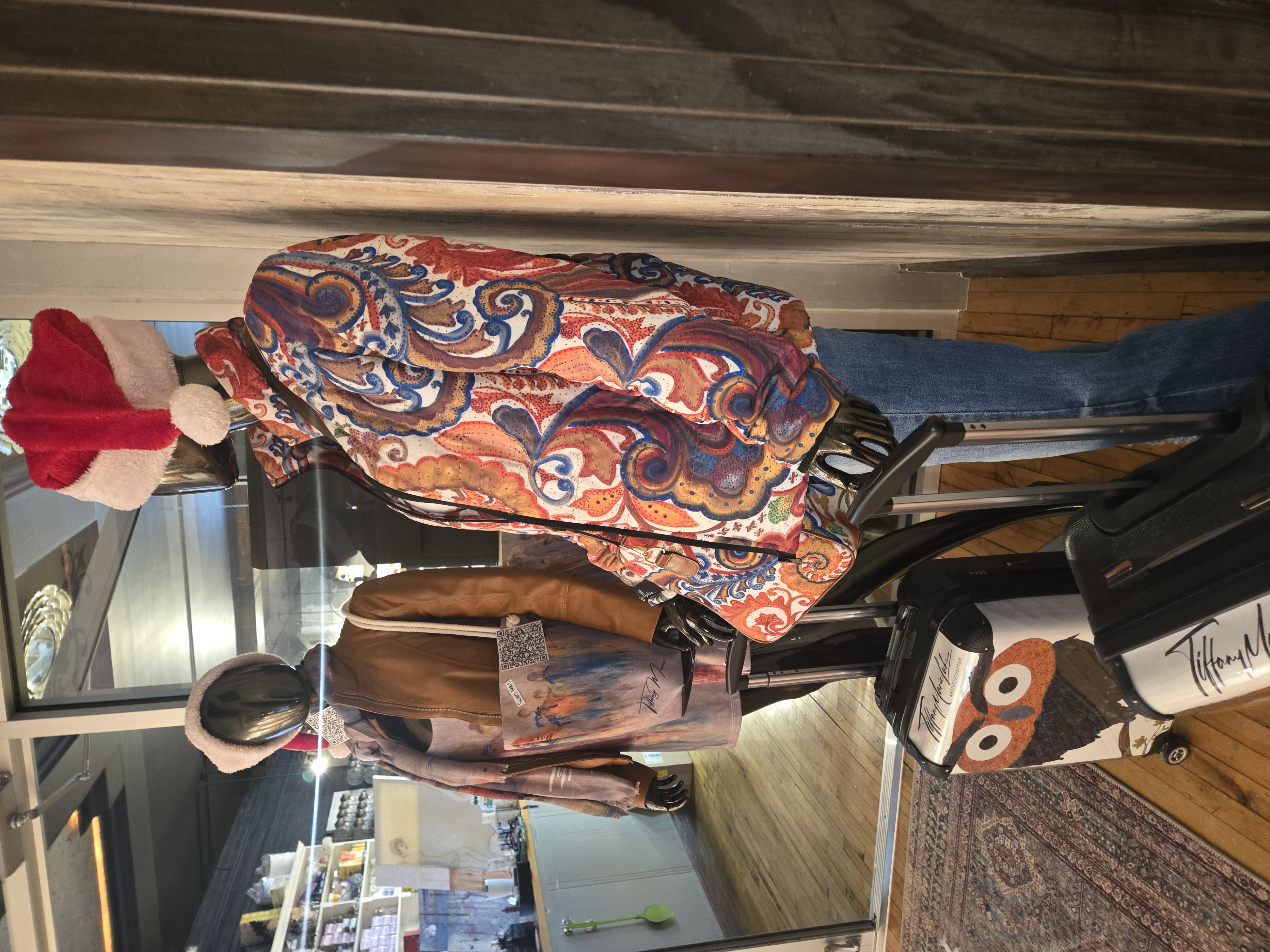 Puffer Jacket 'Bali' Print by Tiffany Marie Luke product thumbnail image