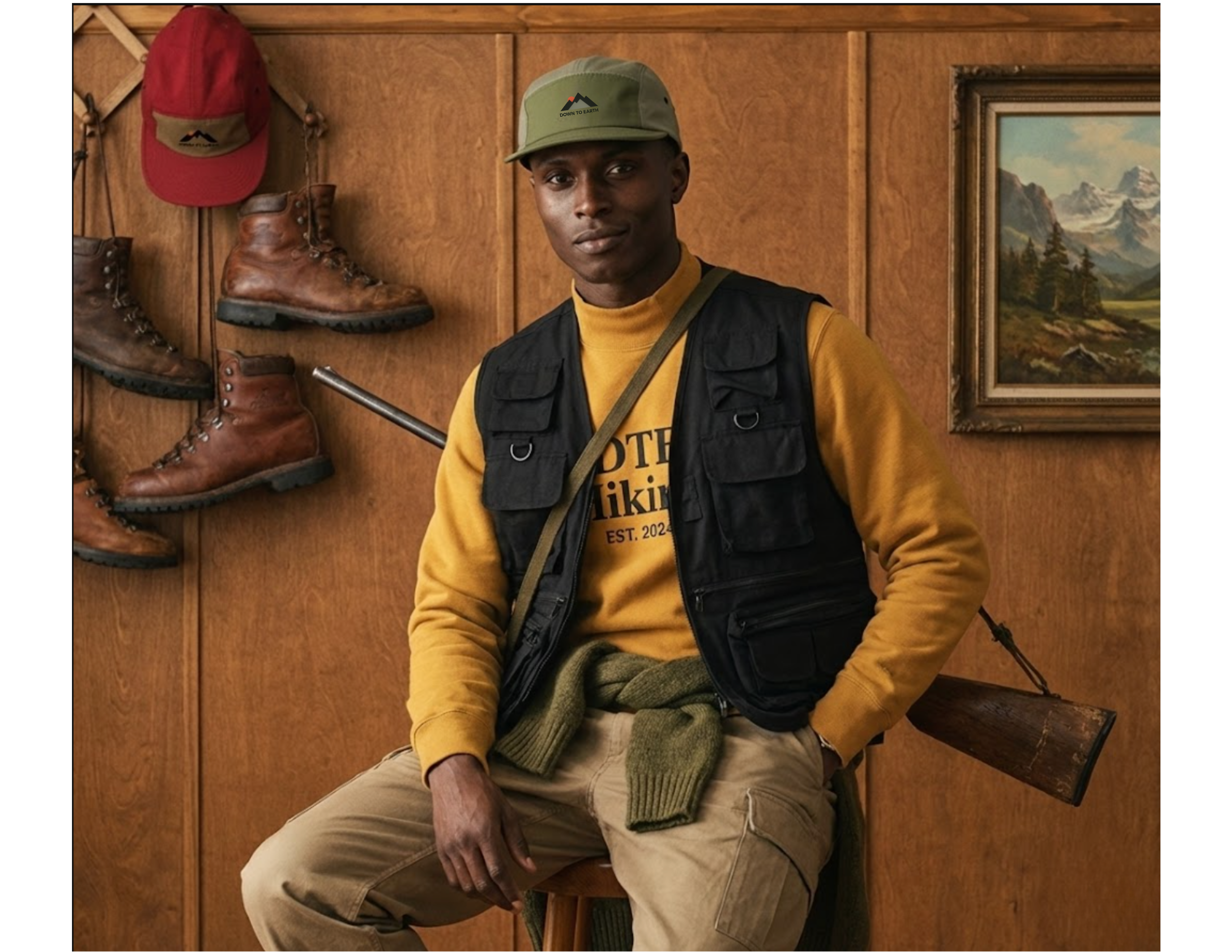 Down to Earth Mountain Sun Logo Cap β Two-Tone Nylon ποΈ product thumbnail image Down to Earth Mountain Sun Logo Cap β Two-Tone Nylon ποΈ product thumbnail image