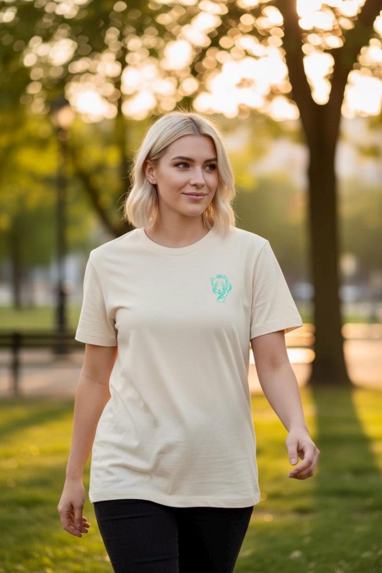 7 Lioness "teal" Oversized Boxy Tee product thumbnail image 7 Lioness "teal" Oversized Boxy Tee product thumbnail image