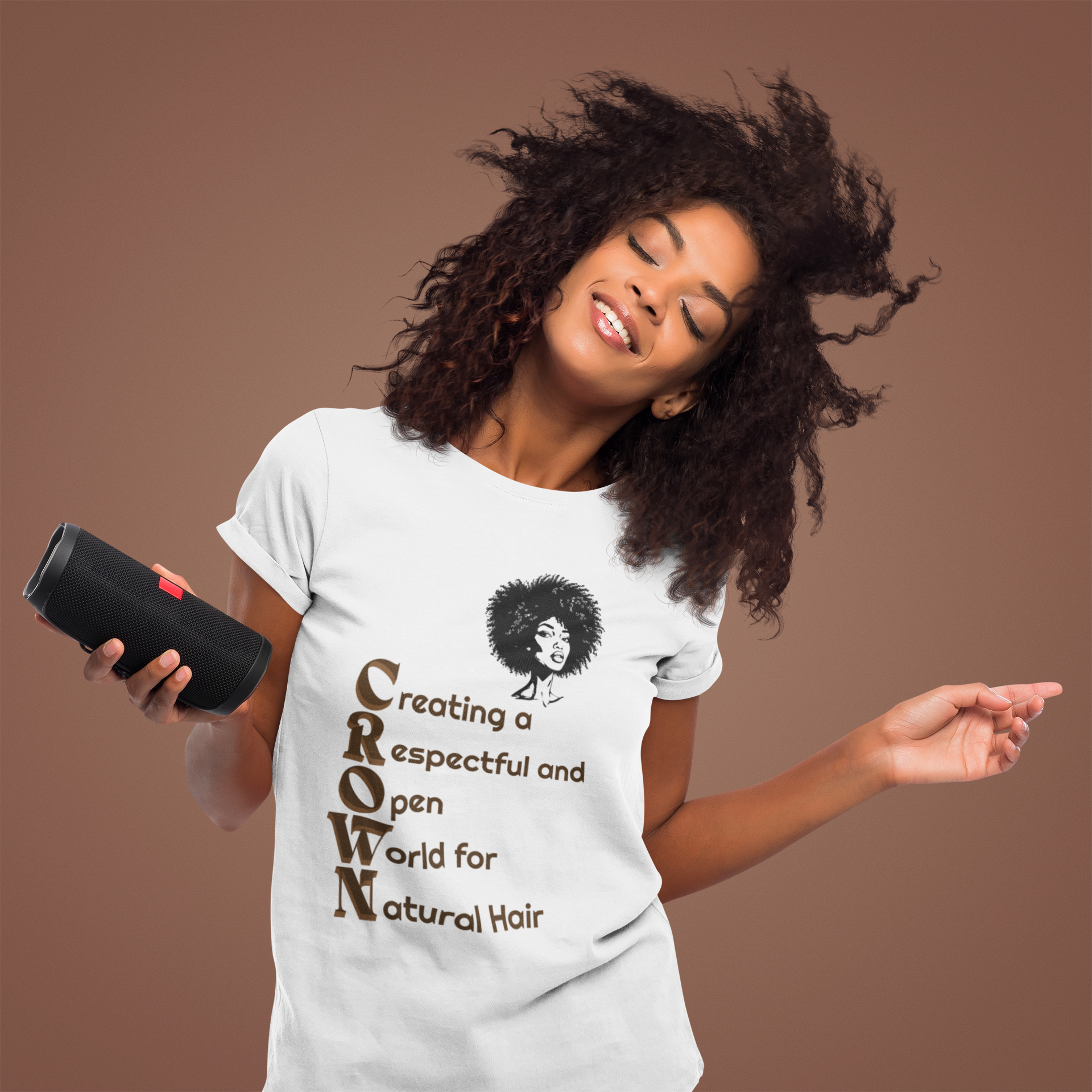 CROWN Act T-Shirt — Back: CROWN Act Definition product thumbnail image