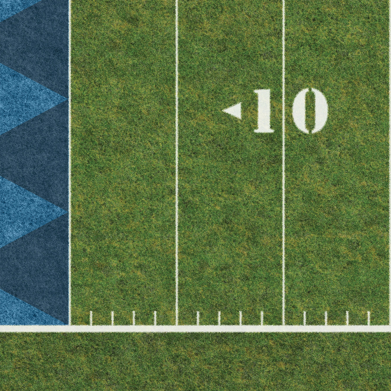 Football Field 60" x 80" Plush Cloth Playmat & Game Day Blanket product thumbnail image Football Field 60" x 80" Plush Cloth Playmat & Game Day Blanket product thumbnail image