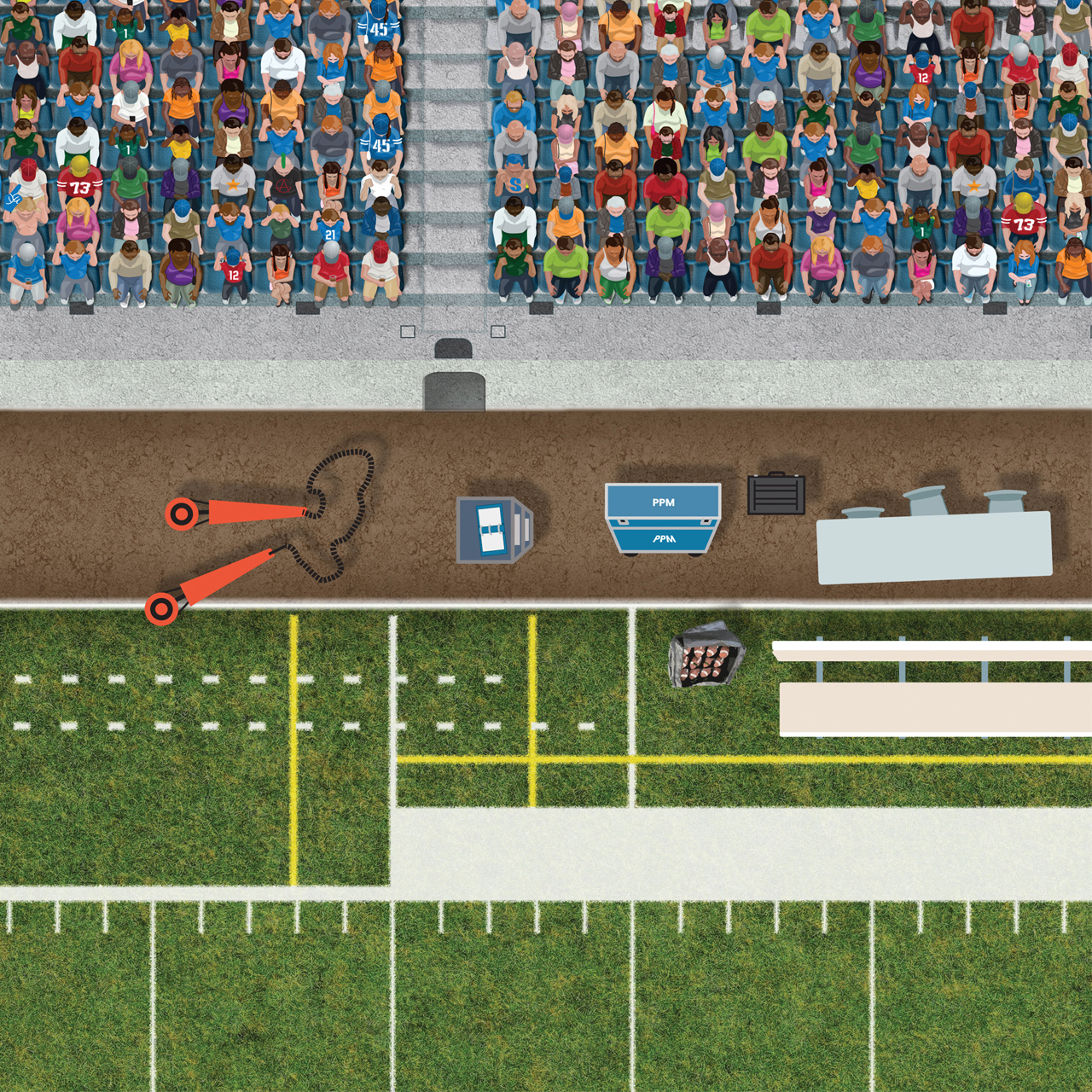 Football Field 60" x 80" Plush Cloth Playmat & Game Day Blanket product thumbnail image Football Field 60" x 80" Plush Cloth Playmat & Game Day Blanket product thumbnail image